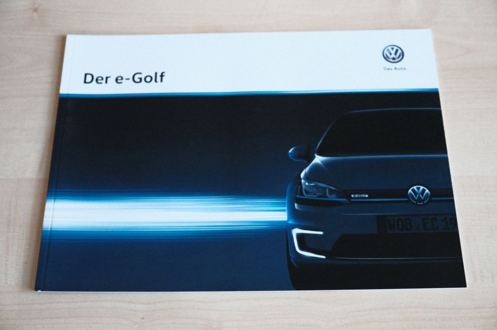 VW Golf VII e-Golf Prospekt 10/2015