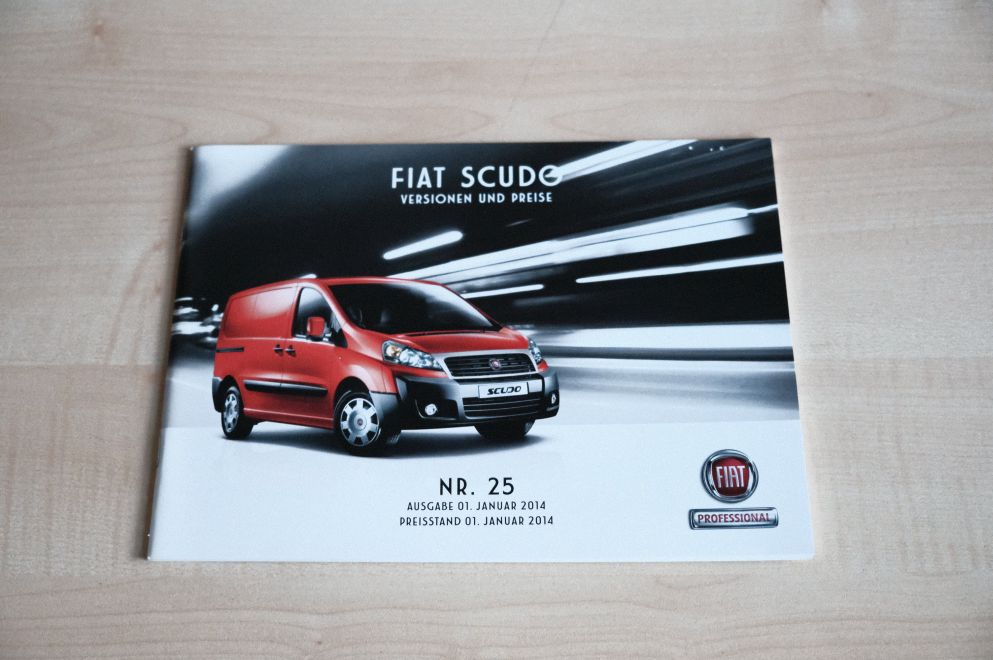 Fiat Scudo Kastenwagen - Preisliste & Extras - Prospekt 01/2014