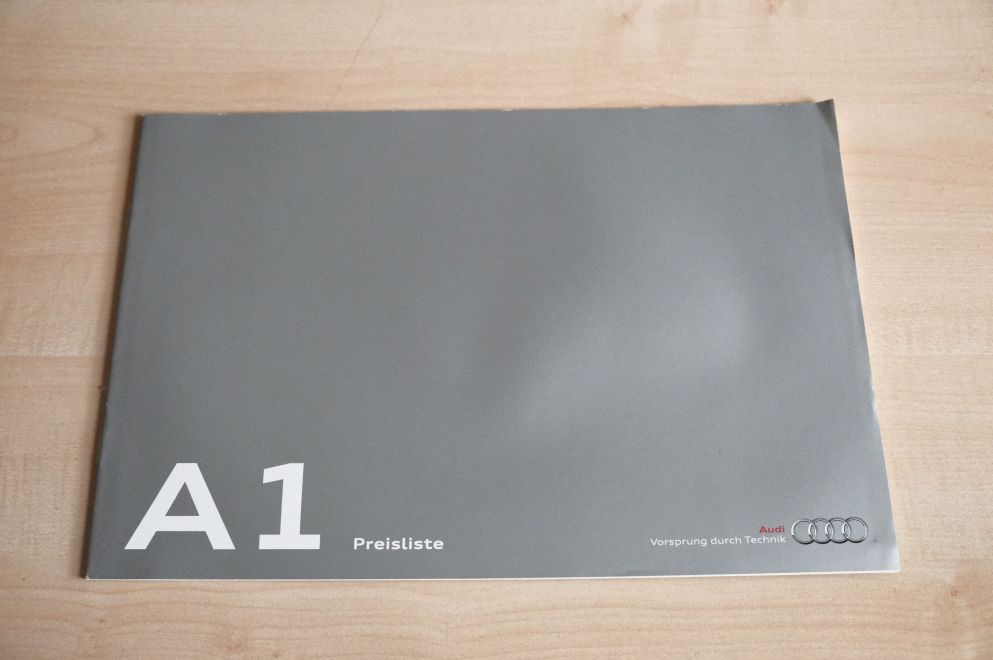 Audi A1 - Preisliste & Extras - Prospekt 08/2011
