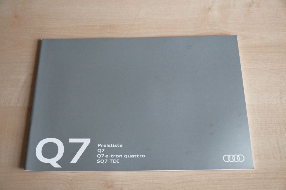 Audi Q7 - SQ7 - Preisliste & Extras - Prospekt 05/2016