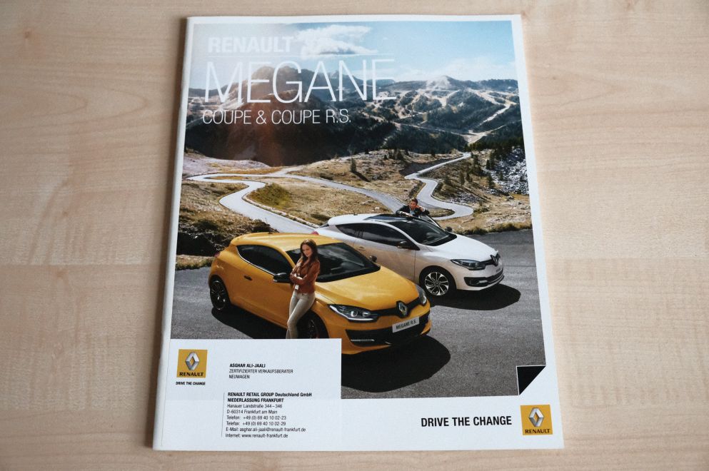 Renault Megane Coupe + R.S. Prospekt 12/2014