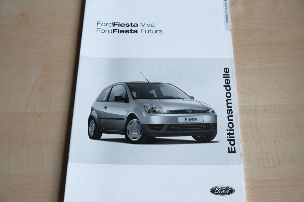 Ford Fiesta - Viva Futura - Preisliste & Extras - Prospekt 04/2004