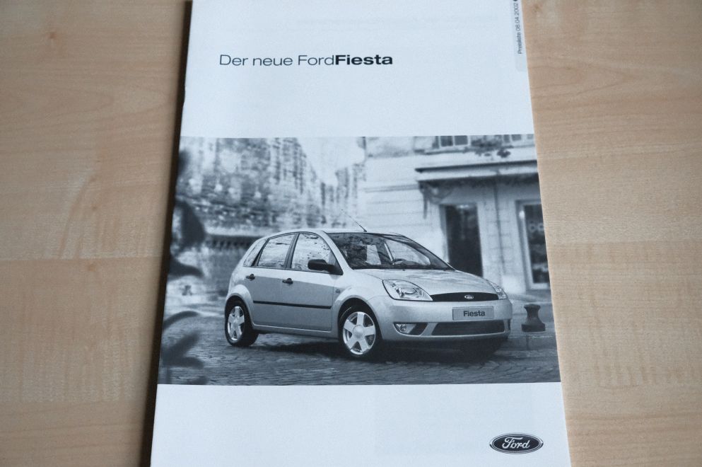 Ford Fiesta - Preisliste & Extras - Prospekt 04/2002