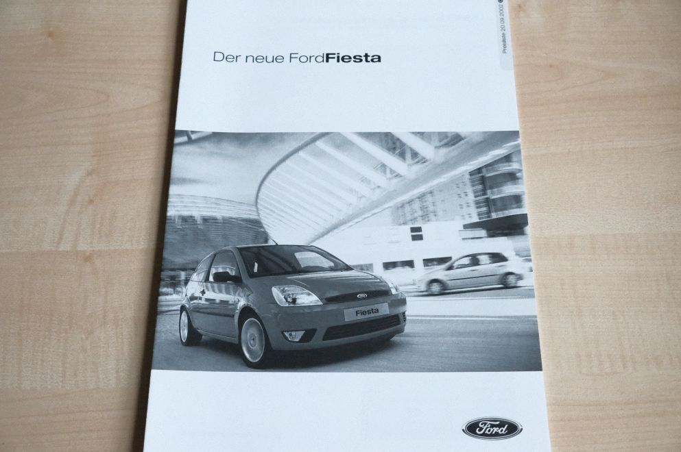 Ford Fiesta - Preisliste & Extras - Prospekt 09/2002