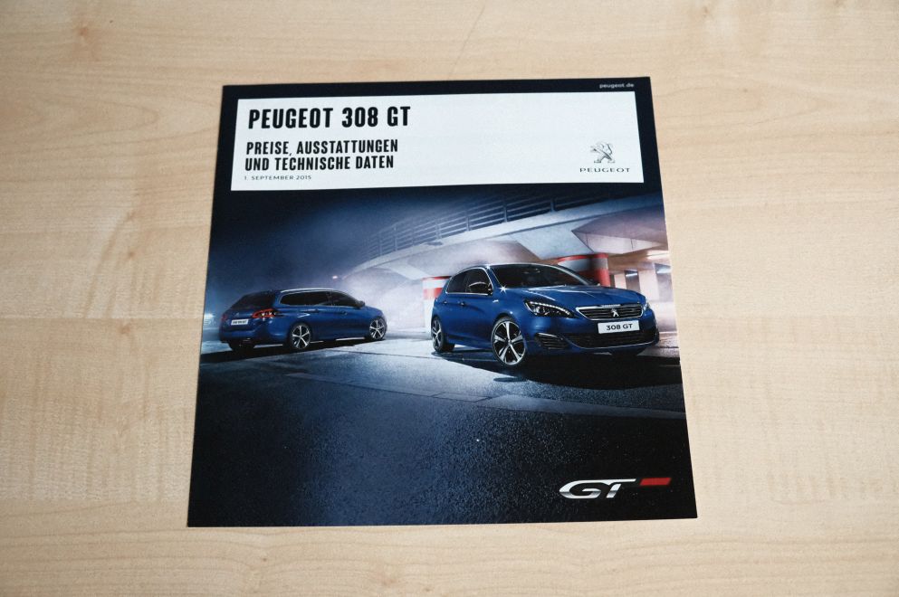 Peugeot 308 GT - Preisliste & Extras - Prospekt 09/2015