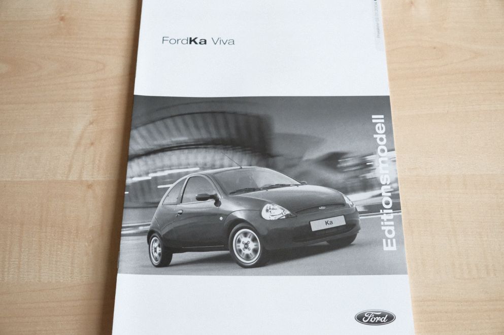 Ford Ka - Viva - Preisliste & Extras - Prospekt 01/2004