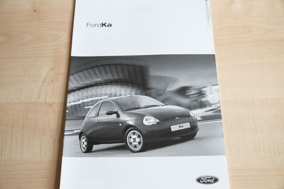 Ford Ka - Preisliste & Extras - Prospekt 01/2004