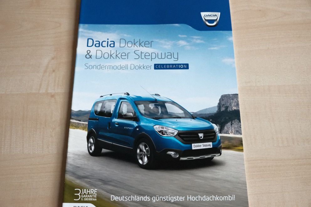 Dacia Dokker + Stepway + Celebration - Prospekt 04/2015