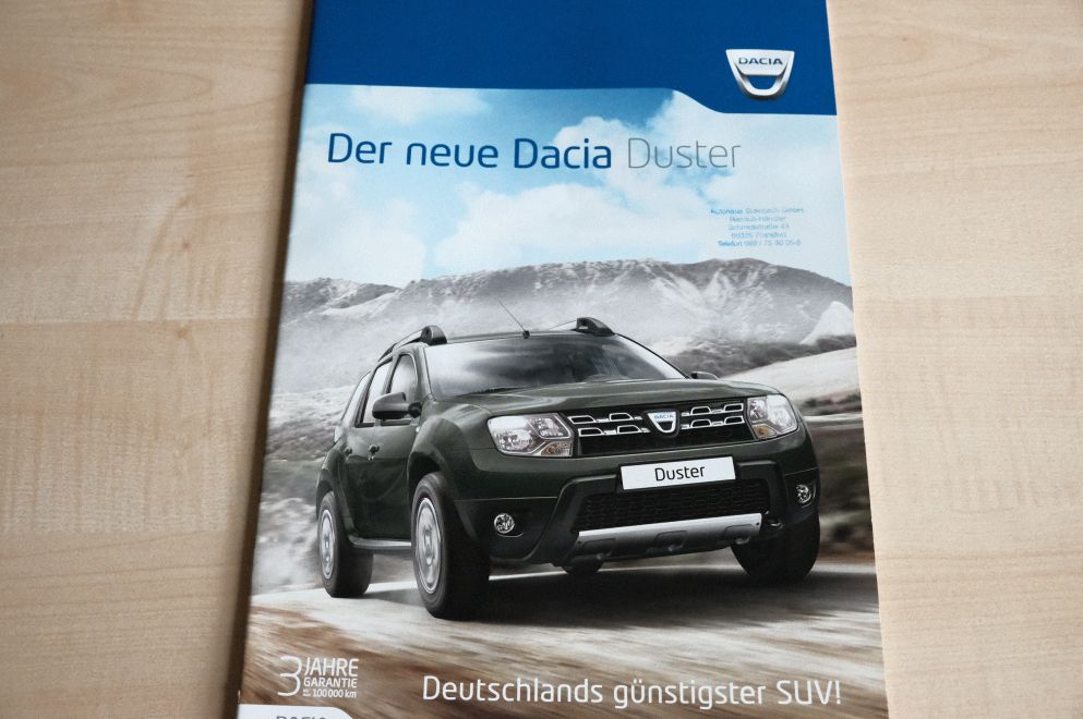 Dacia Duster Prospekt 10/2013