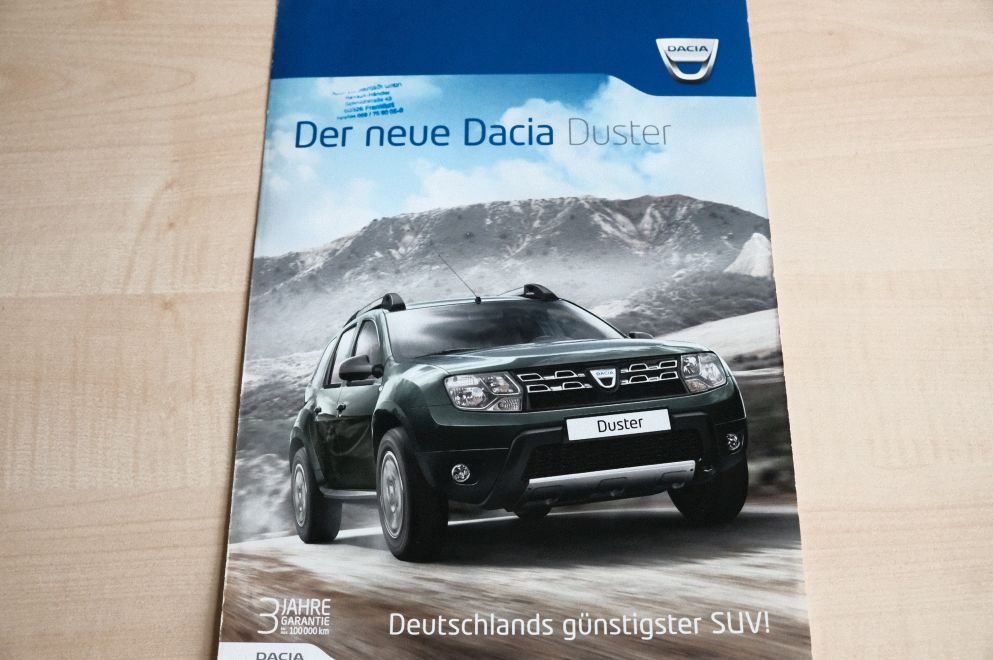 Dacia Duster Prospekt 08/2013