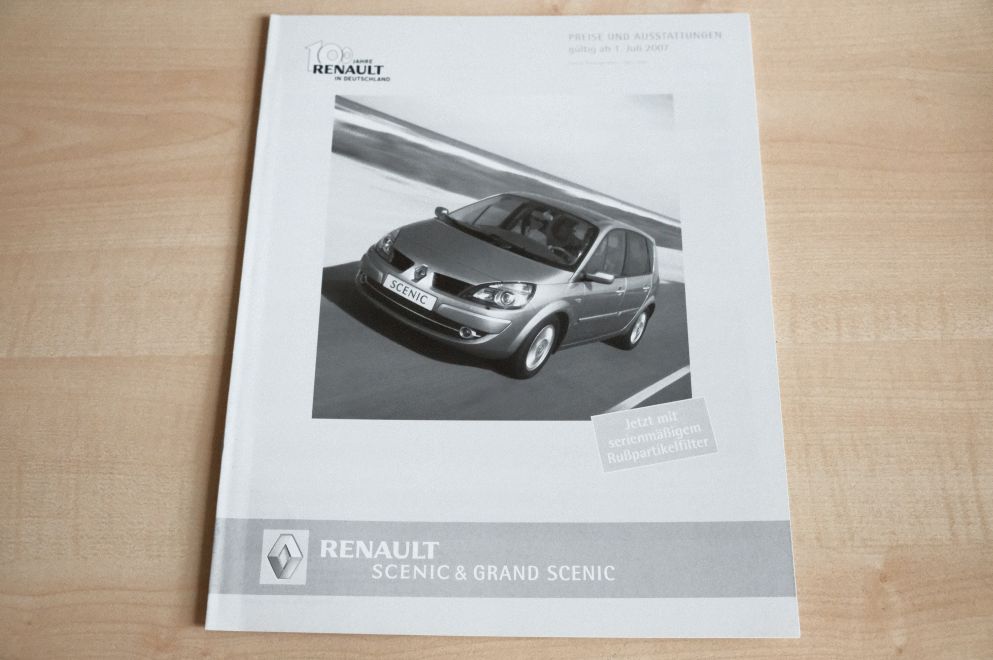 Renault Scenic + Grand Scenic - Preisliste & Extras - Prospekt 07/2007