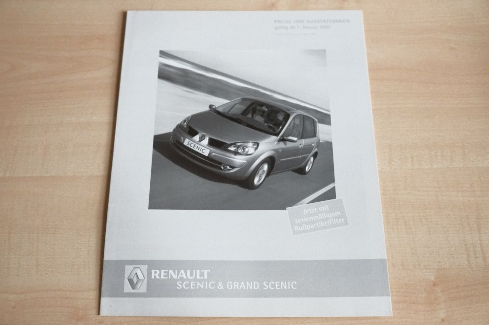 Renault Scenic + Grand Scenic - Preisliste & Extras - Prospekt 01/2007