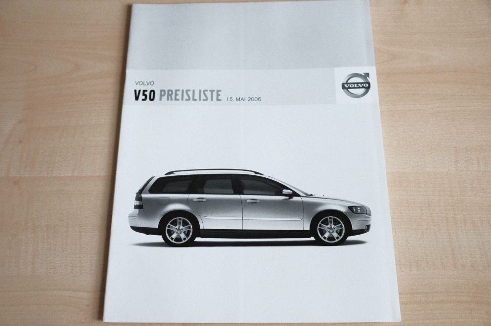 Volvo V 50 - Preisliste & Extras - Prospekt 05/2006