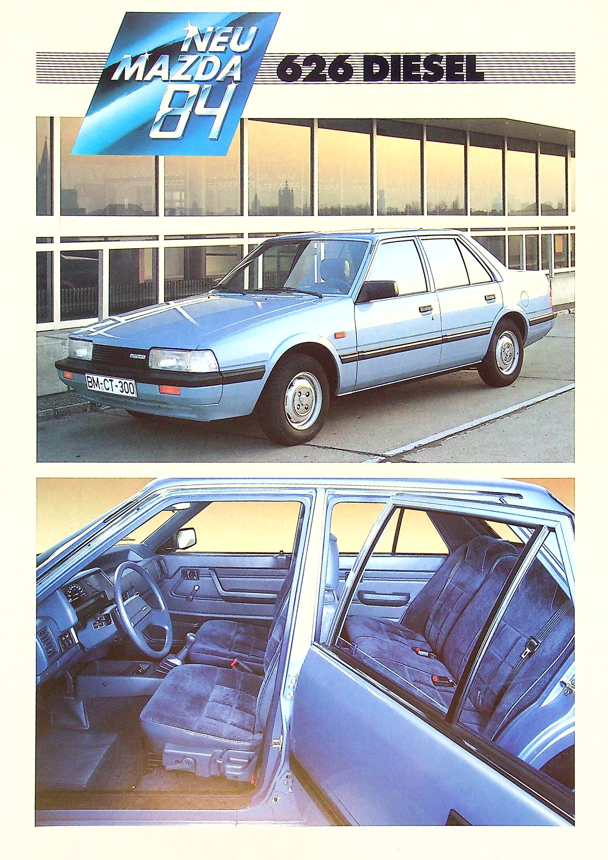 Mazda 626 Diesel Prospekt 01/1984