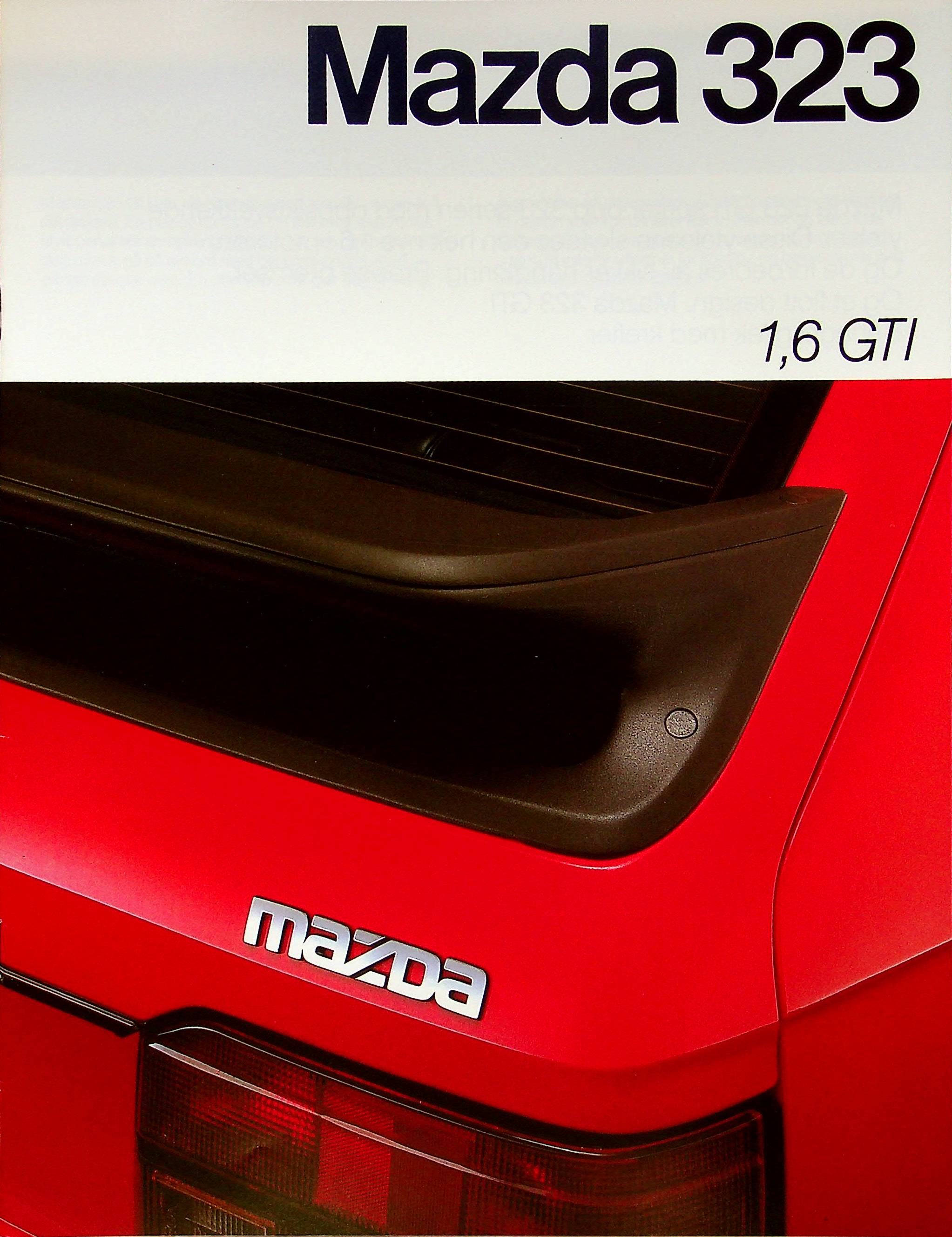 Mazda 323 1.6 GTI - Dänemark - Prospekt 10/1985