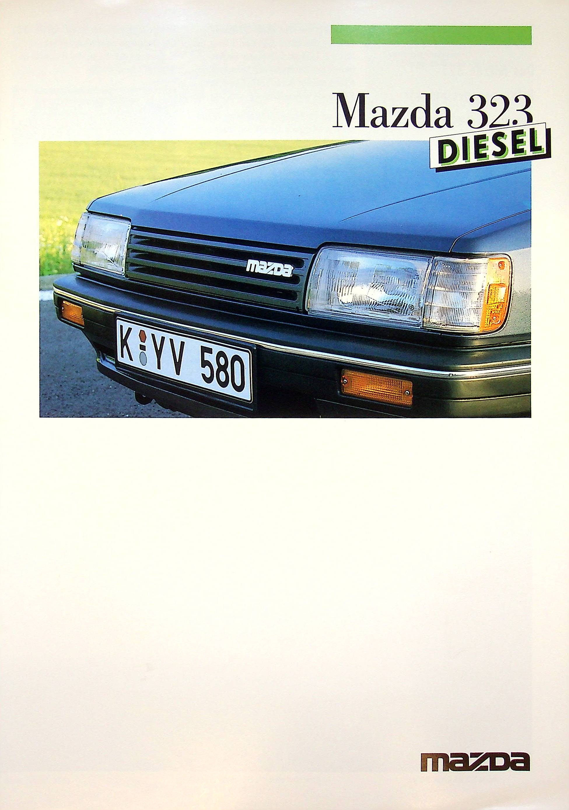Mazda 323 - Diesel - Prospekt 07/1986