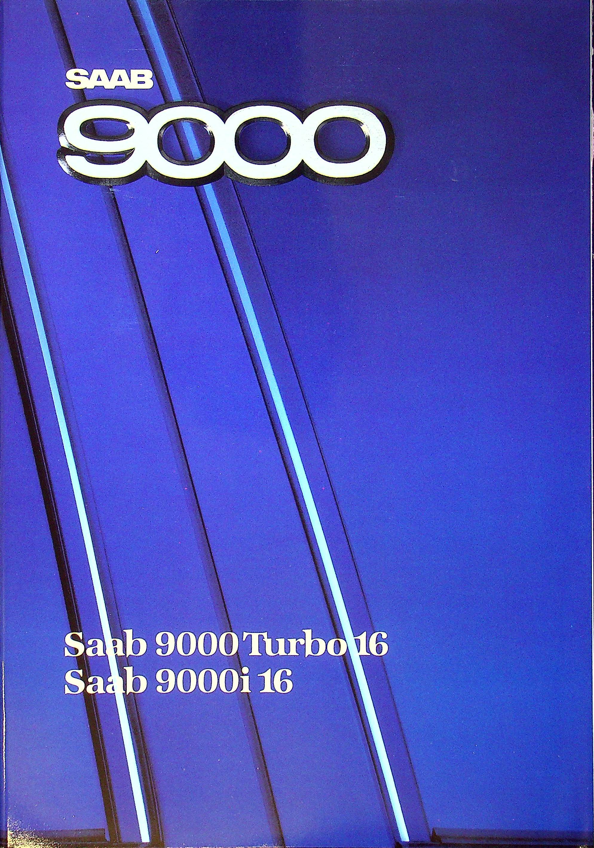 Saab 9000i Turbo 16 Prospekt 1987