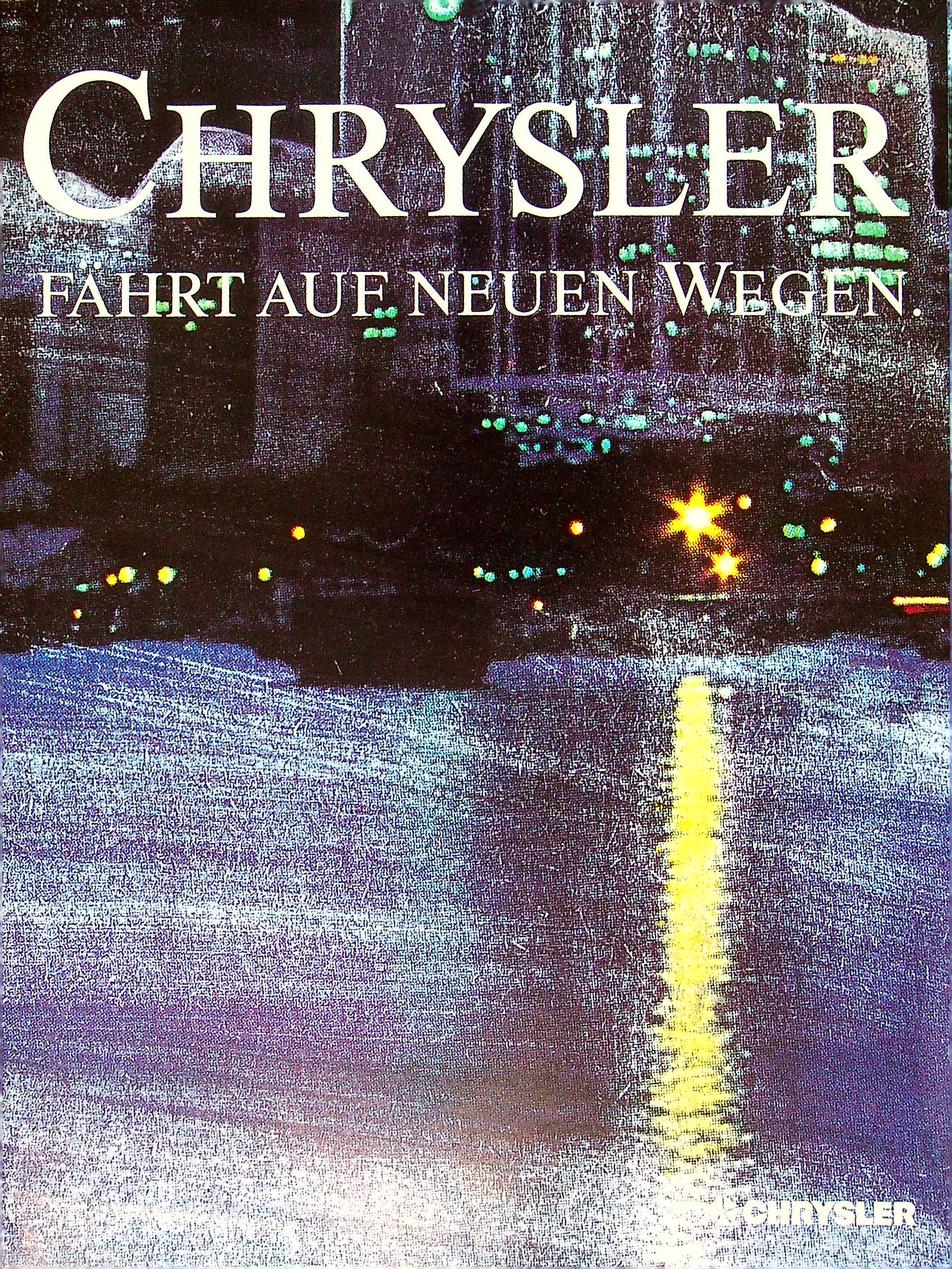 Chrysler LeBaron Coupe Cabrio Saratoga Prospekt 198?