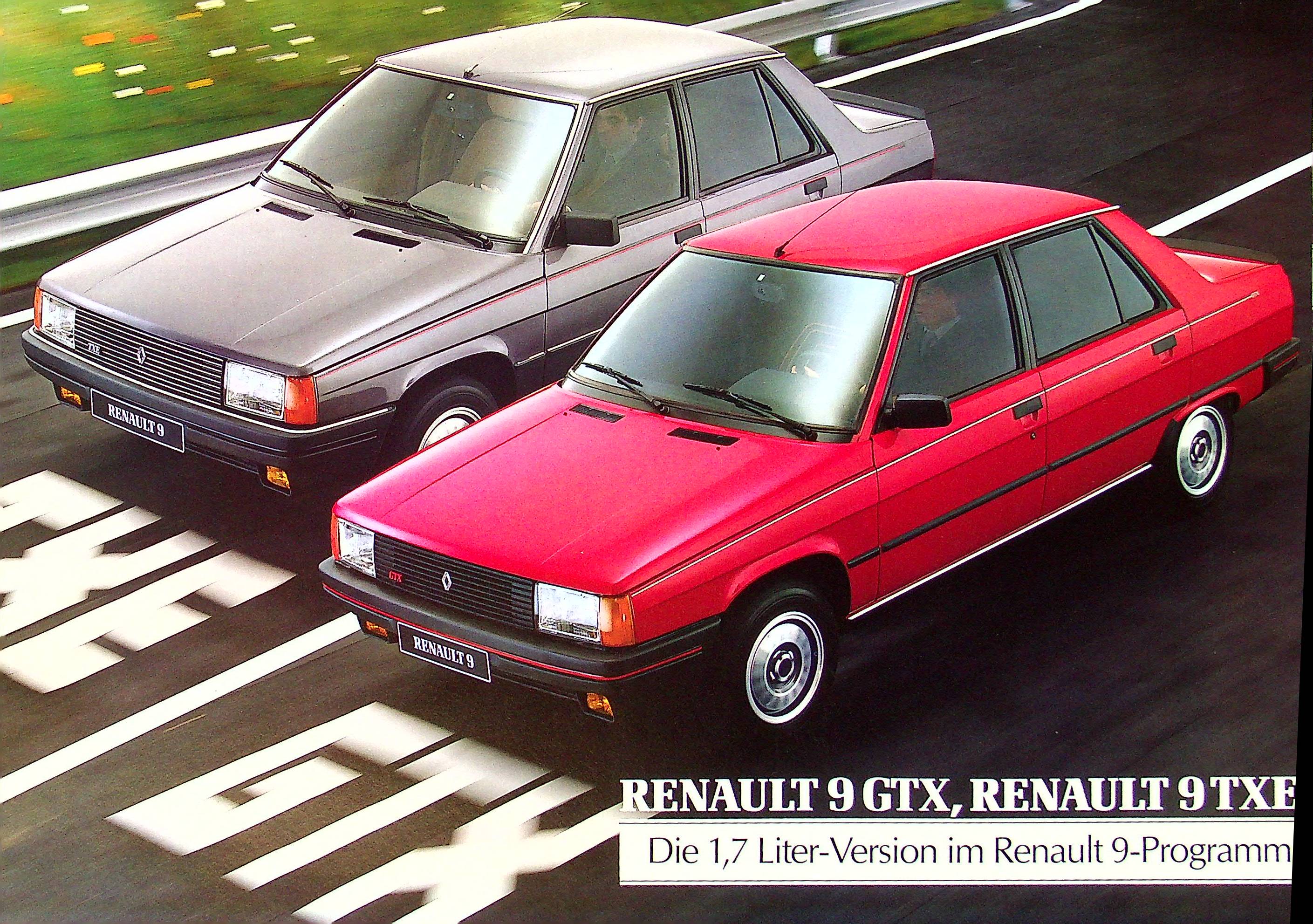 Renault R 9 GTX TXE Prospekt 198?