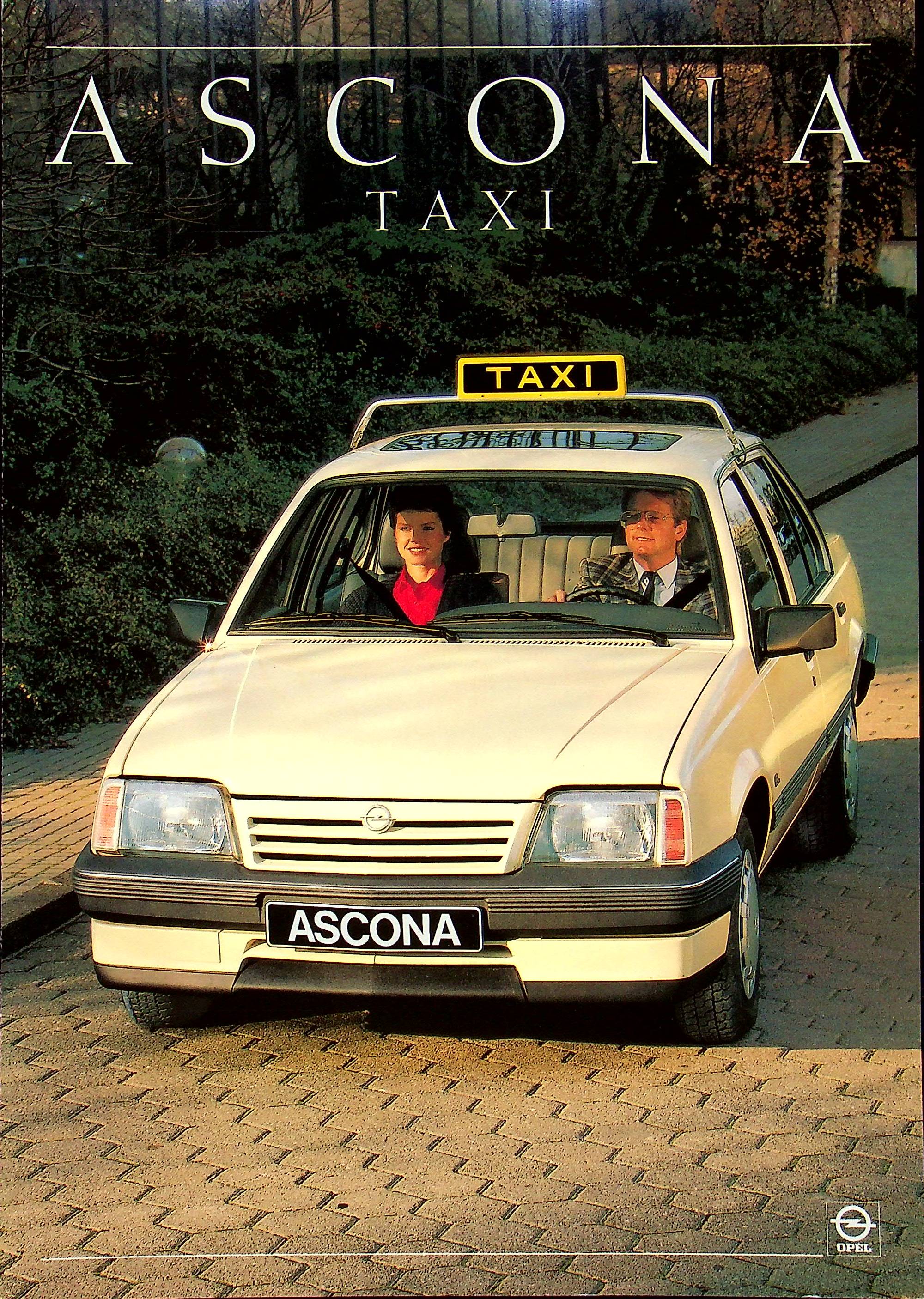 Opel Ascona - Taxi - Prospekt 05/1987