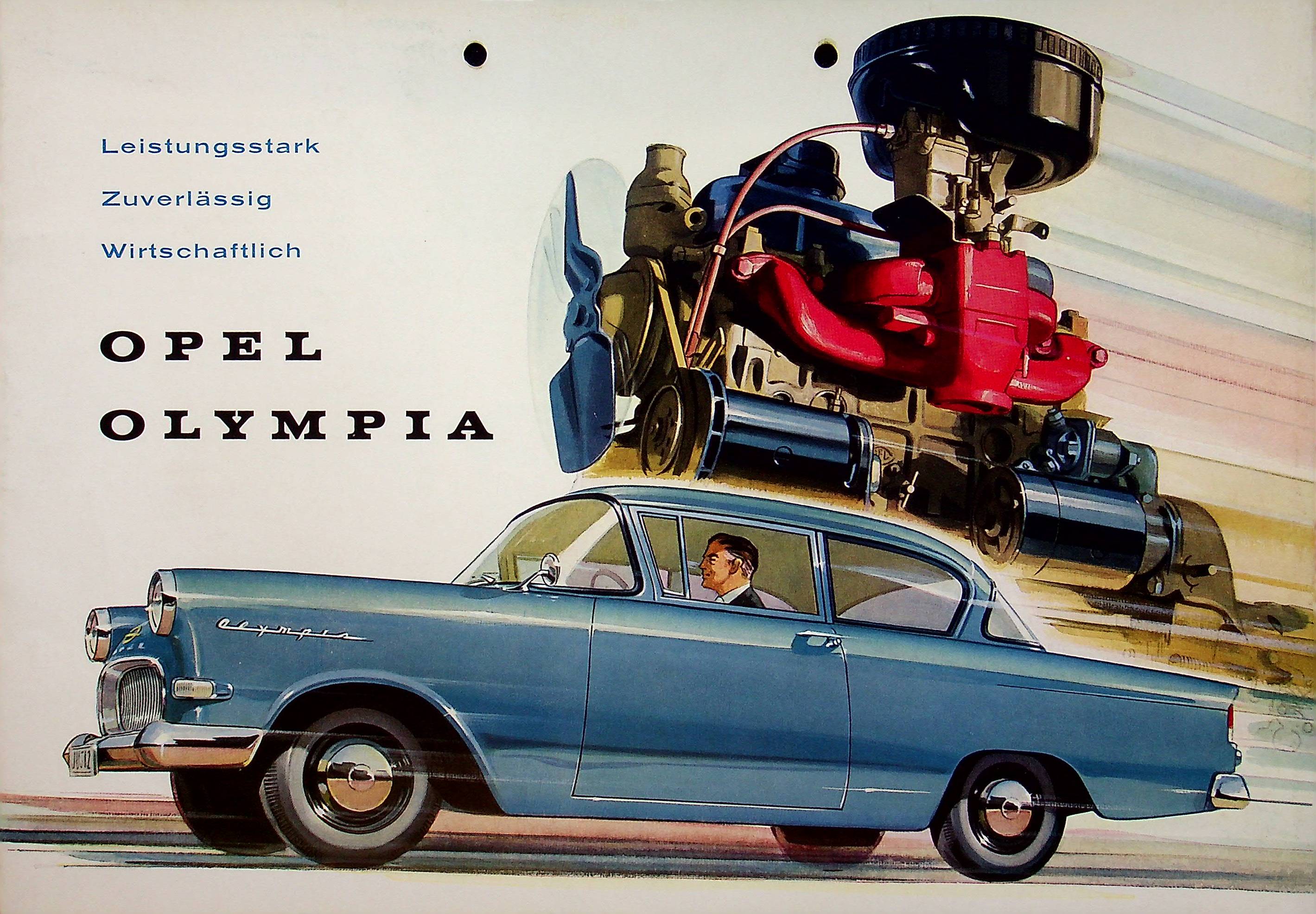 Opel Olympia Prospekt 11/1957