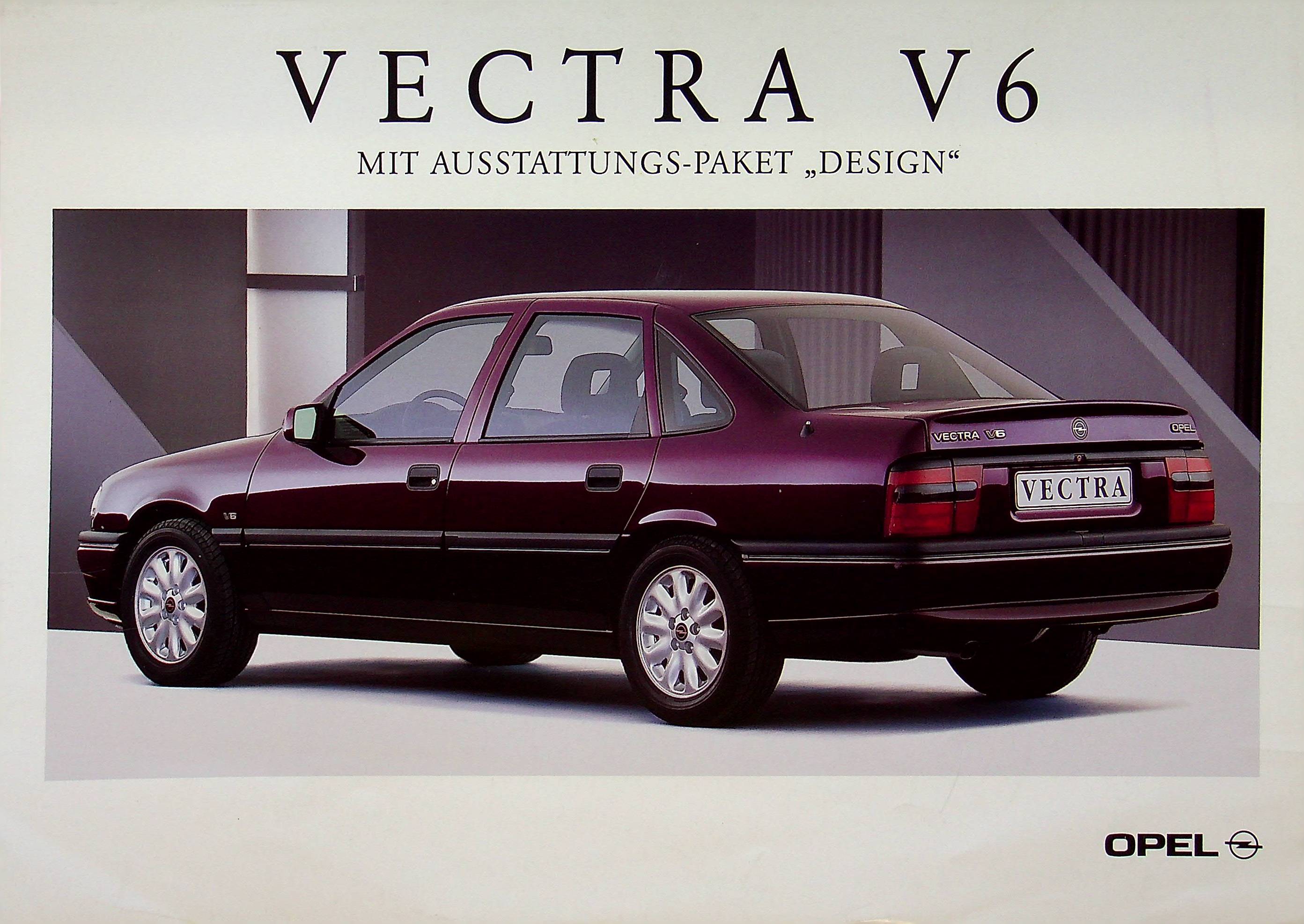 Opel Vectra A V6 - Design - Prospekt 05/1994