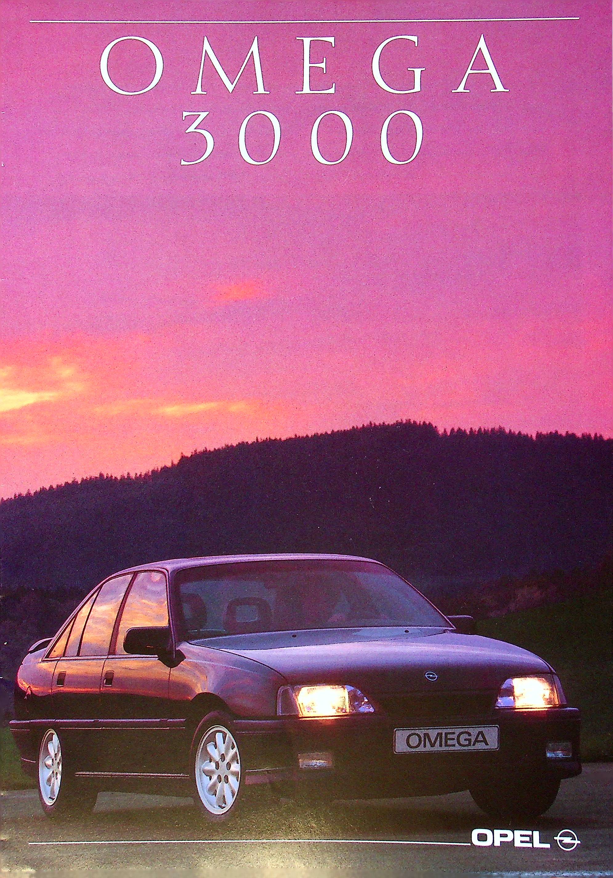 Opel Omega A 3000 Prospekt 09/1990