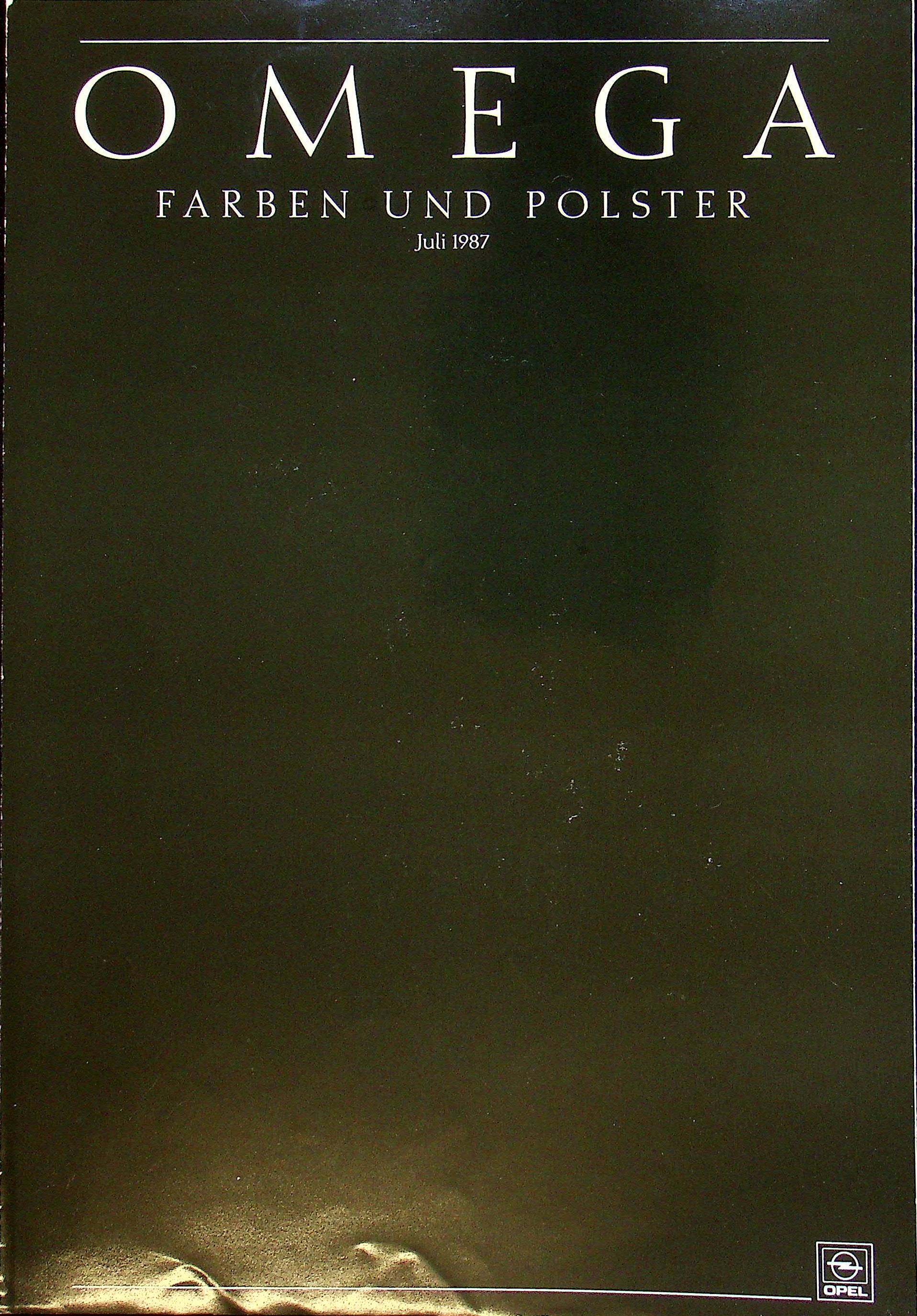 Opel Omega A - Farben & Polster - Prospekt 07/1987