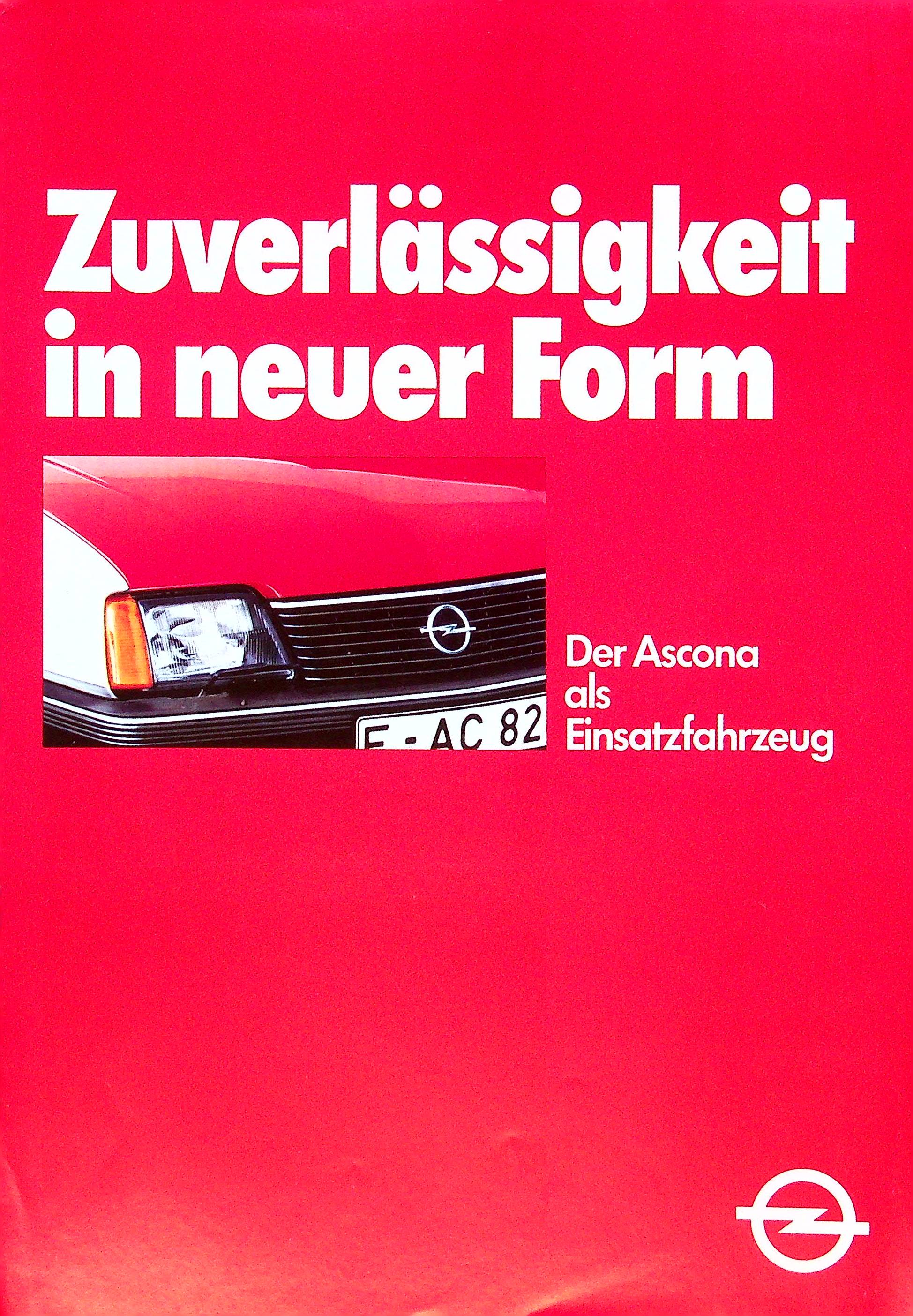 Opel Ascona - Einsatzleitwagen - Prospekt 09/1981