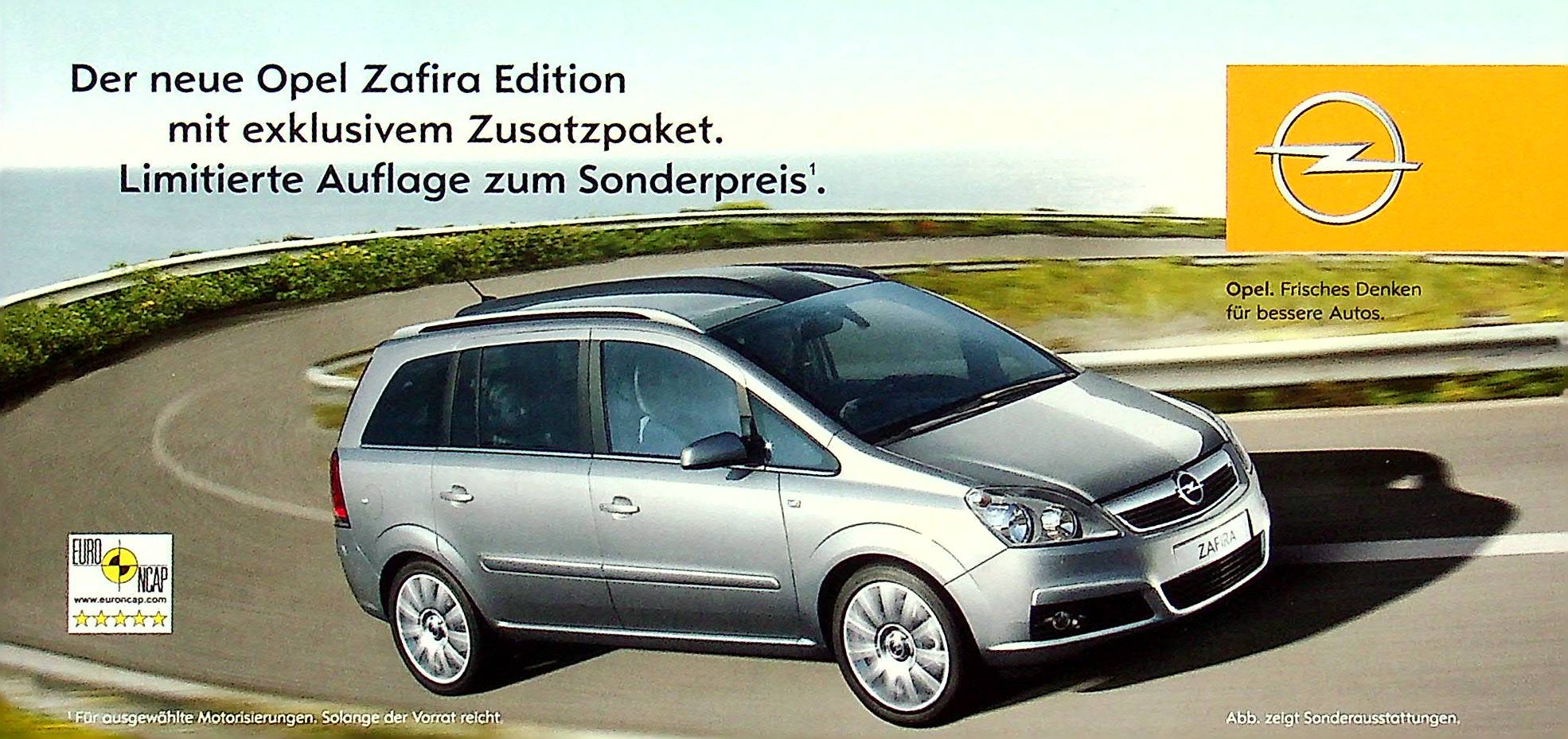 Opel Zafira - Edition - Prospekt 09/2005