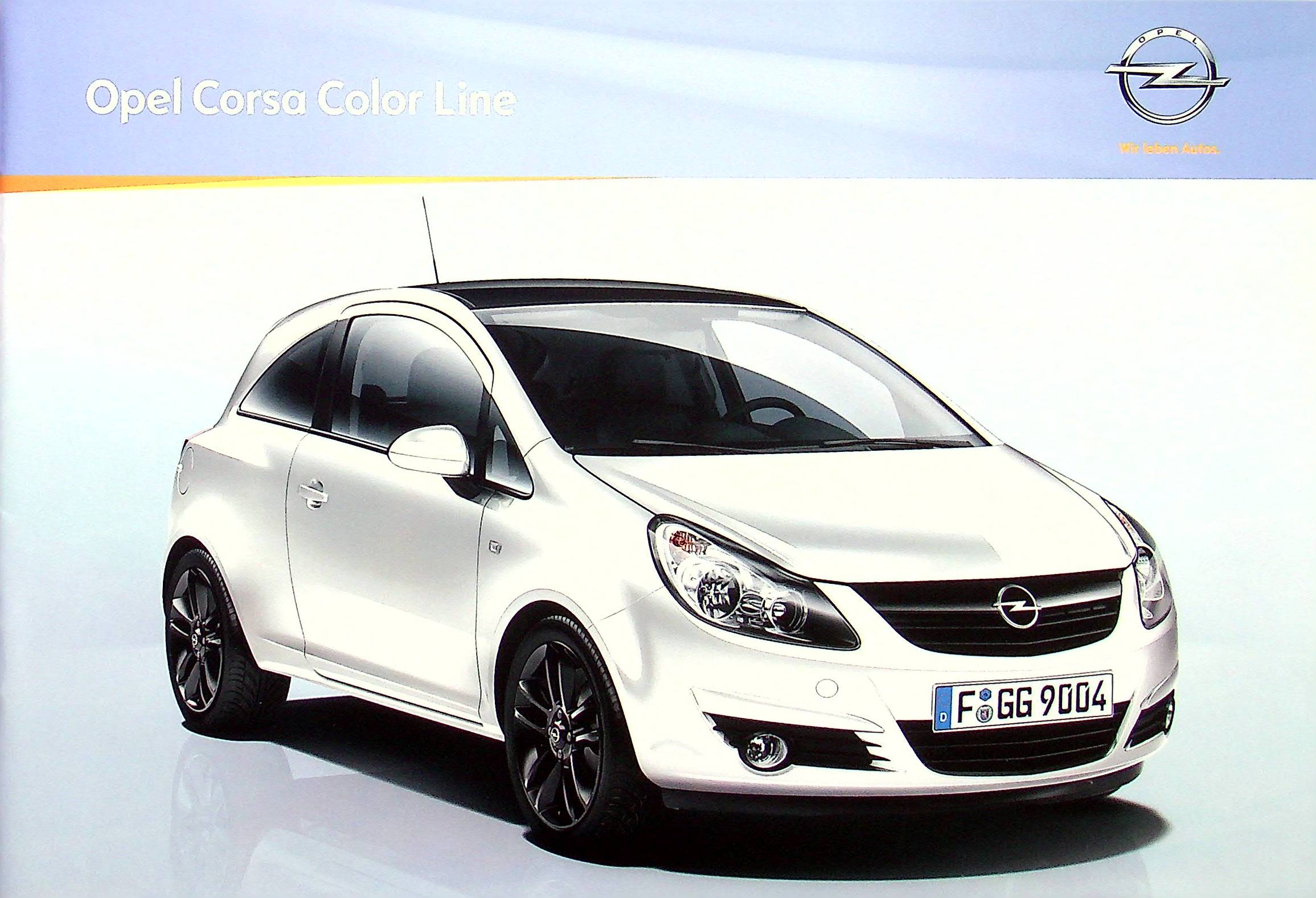 Opel Corsa D - Color Line - Prospekt 12/2009