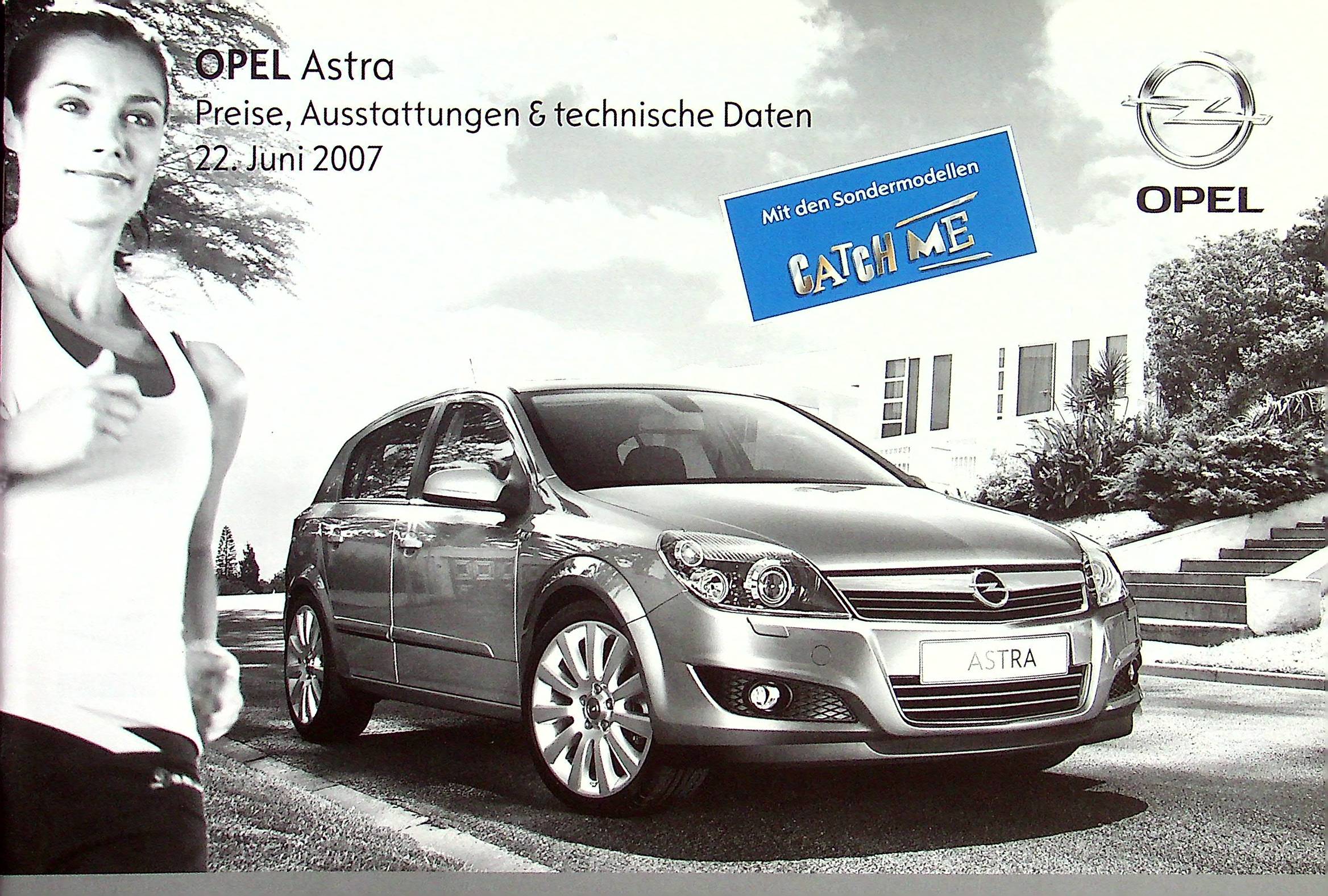 Opel Astra H - Preisliste & Extras - Prospekt 06/2007