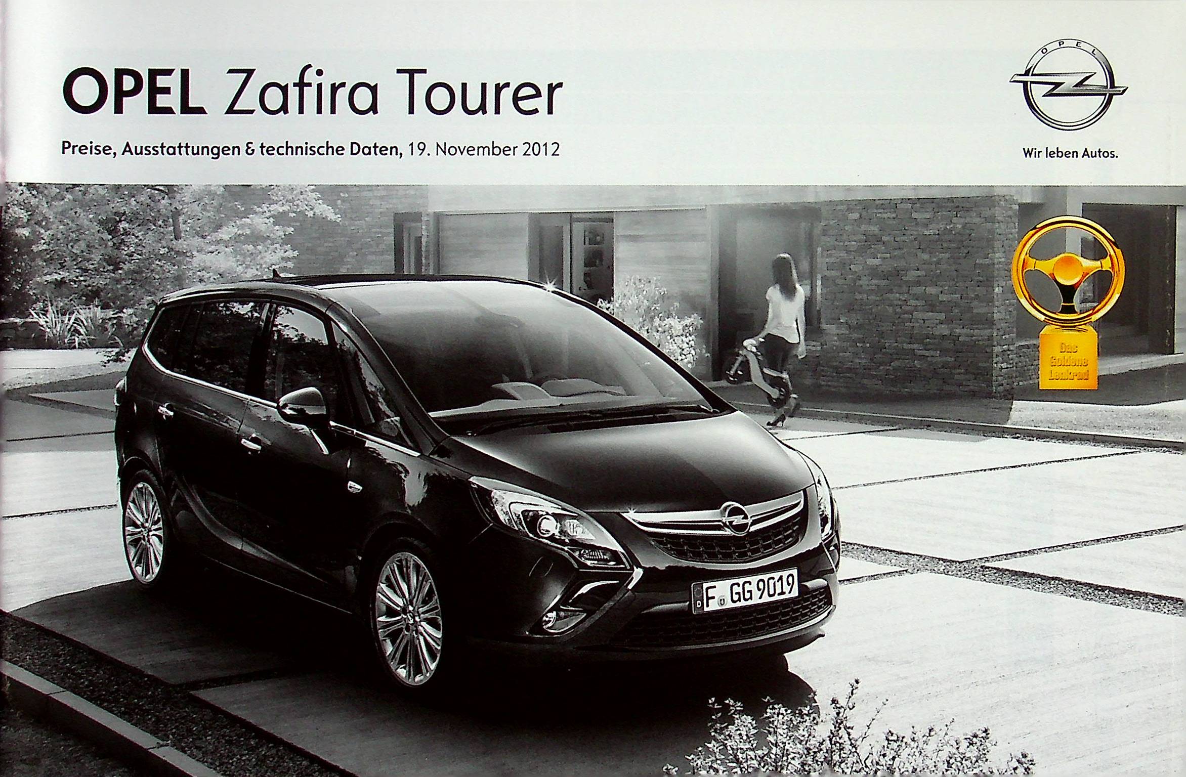 Opel Zafira Tourer - Preisliste & Extras - Prospekt 11/2012