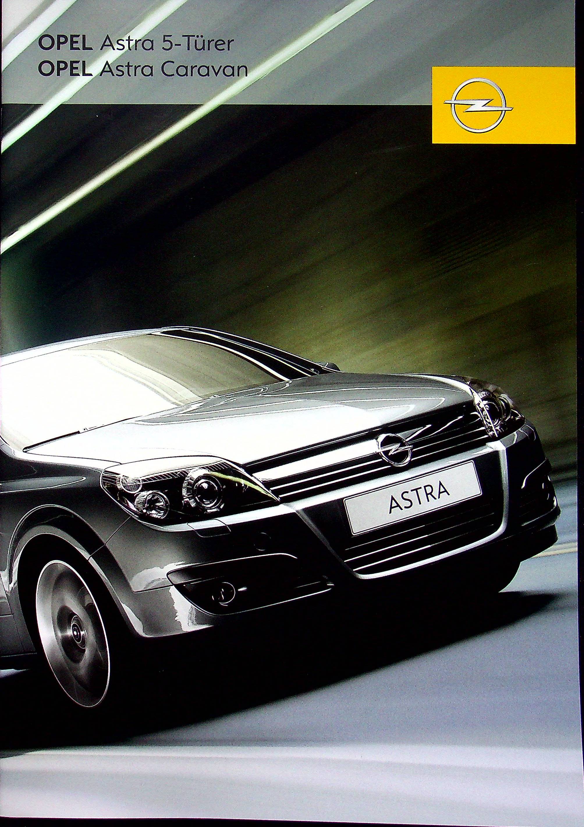 Opel Astra H + Caravan Prospekt 08/2005