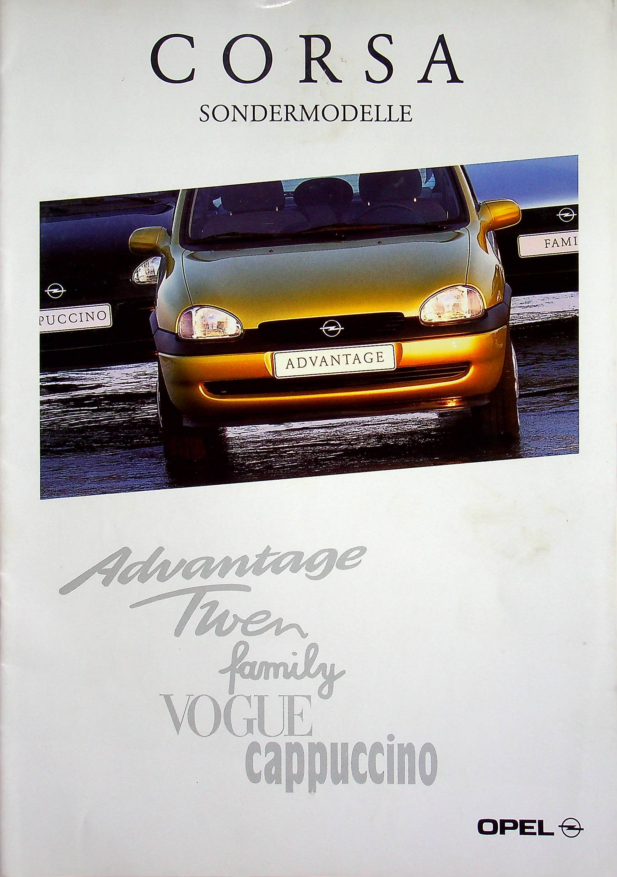 Opel Corsa B - Voque - Twen - Prospekt 04/1997