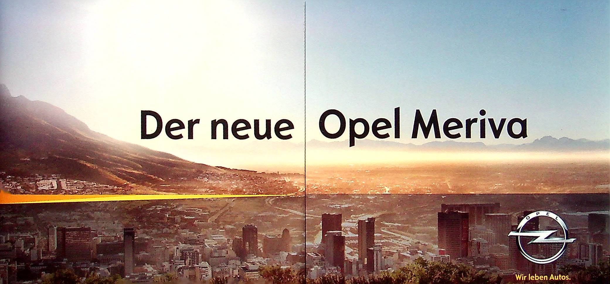 Opel Meriva Prospekt 01/2010