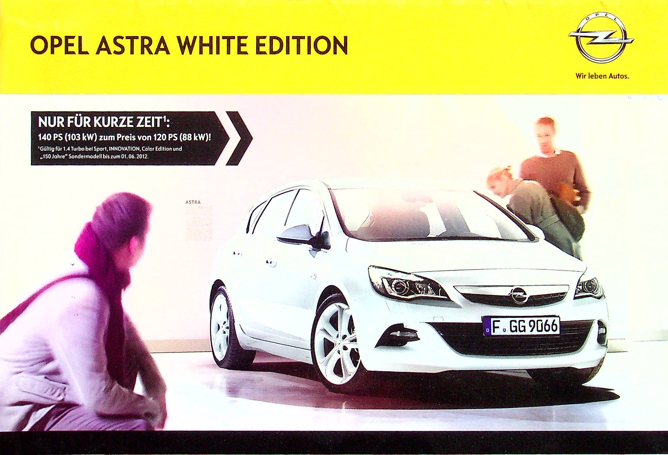 Opel Astra - White Edition - Prospekt 02/2012