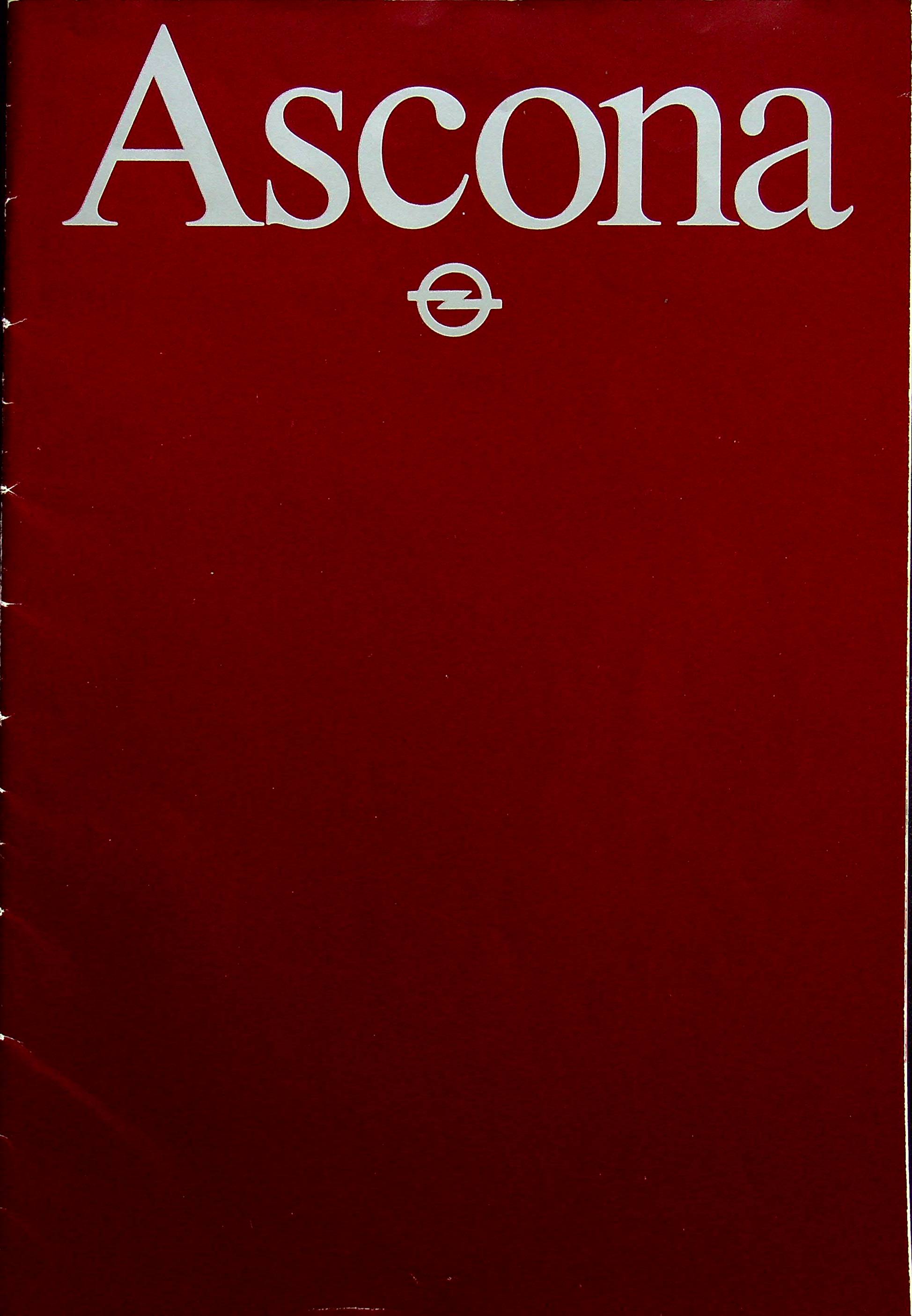 Opel Ascona Prospekt 08/1981