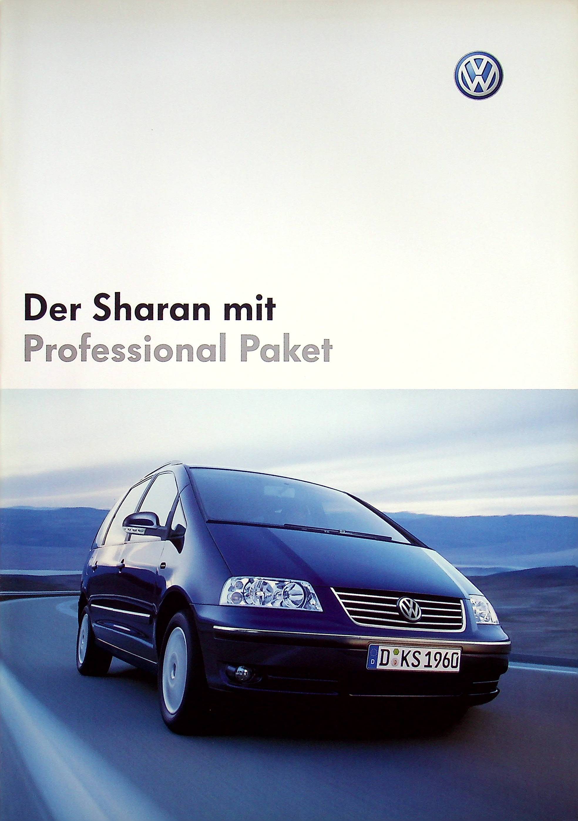 VW Sharan - Professional - Prospekt 07/2004
