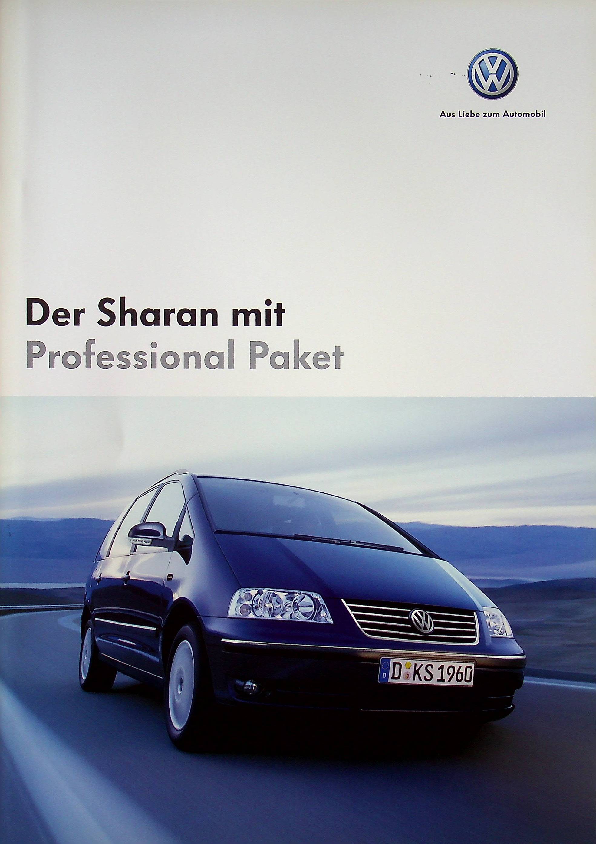 VW Sharan - Professional - Prospekt 05/2006
