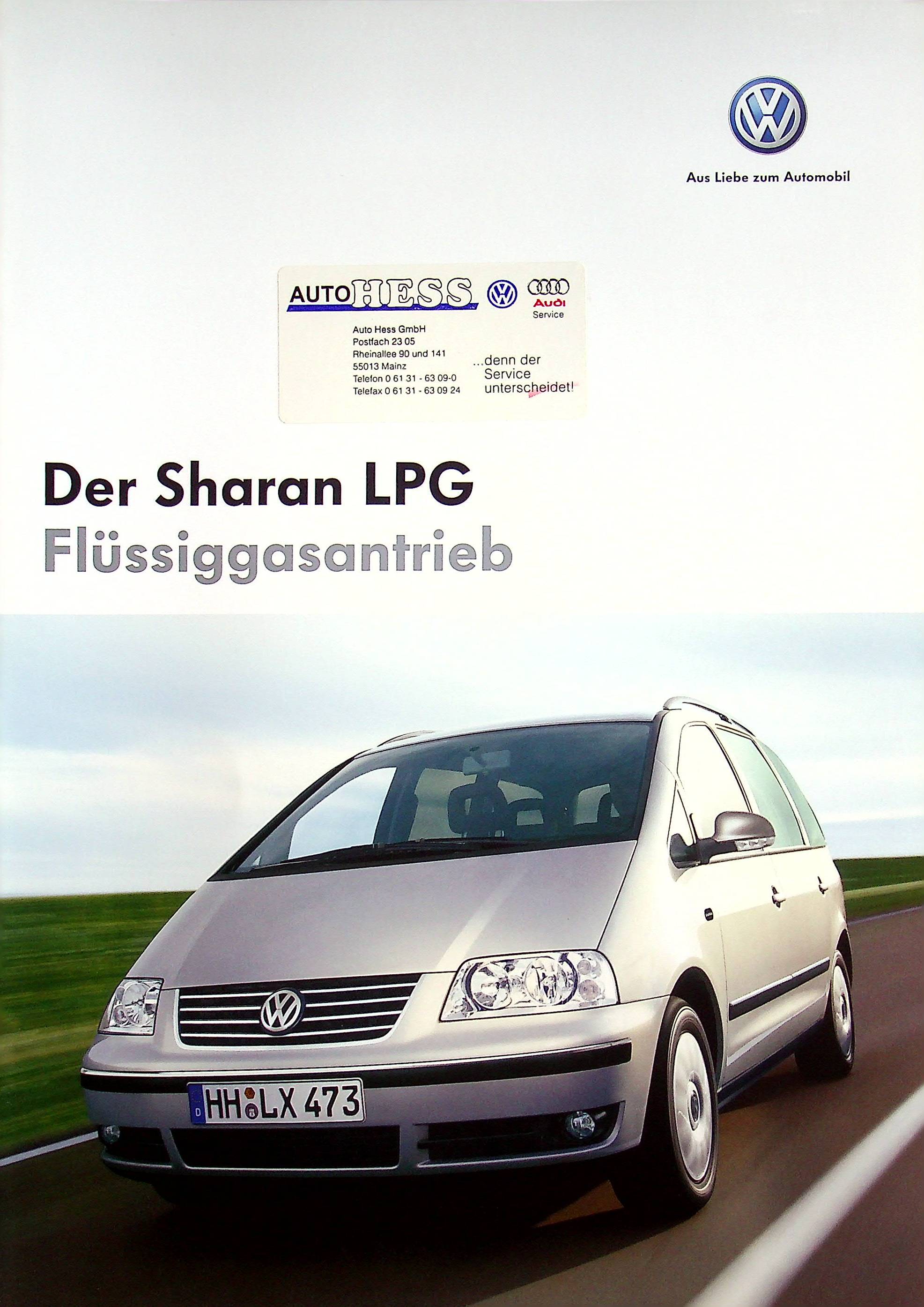 VW Sharan - LPG - Prospekt 05/2007