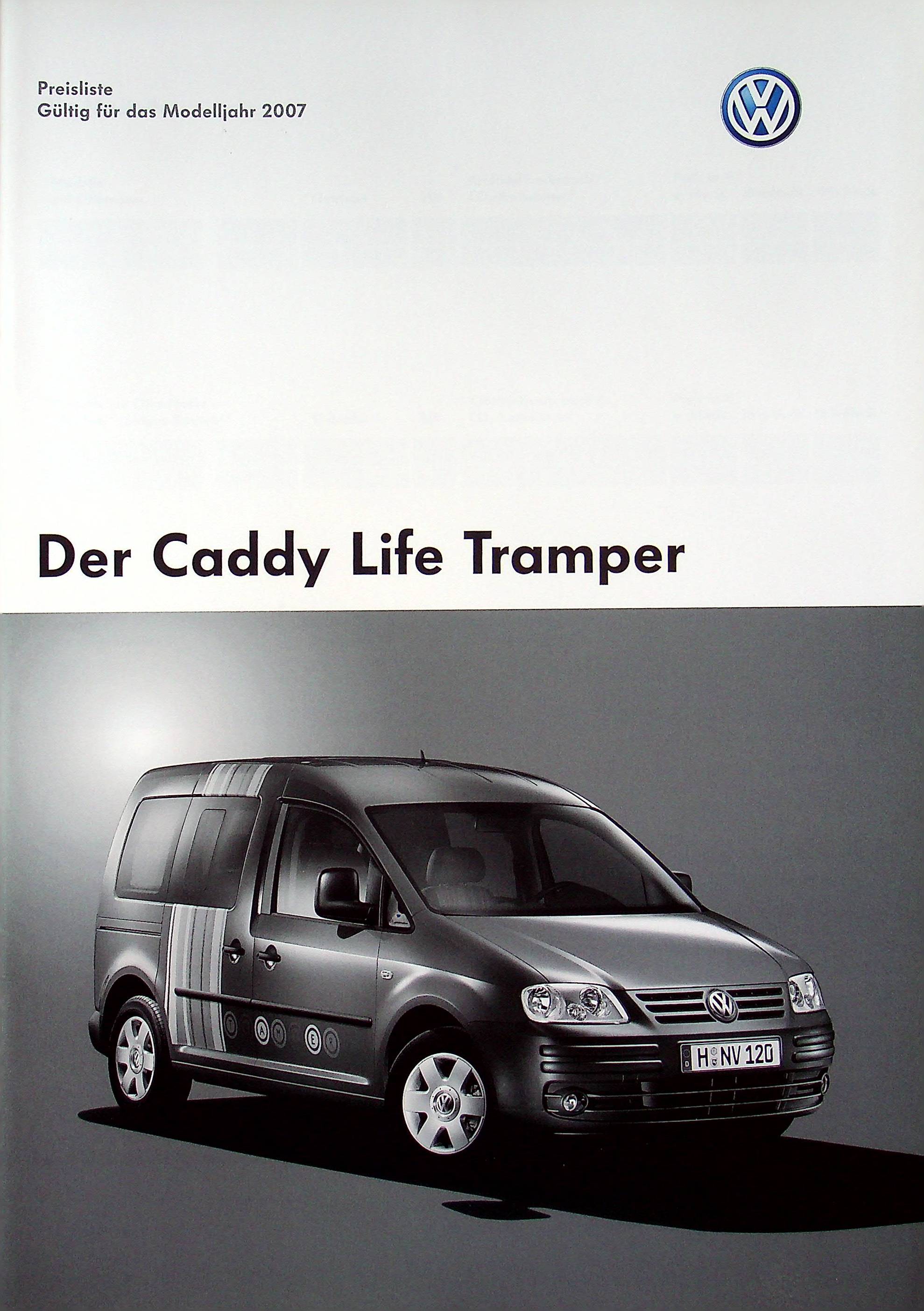 VW Caddy Life - Tramper - Preise & Extras - Prospekt 11/2006