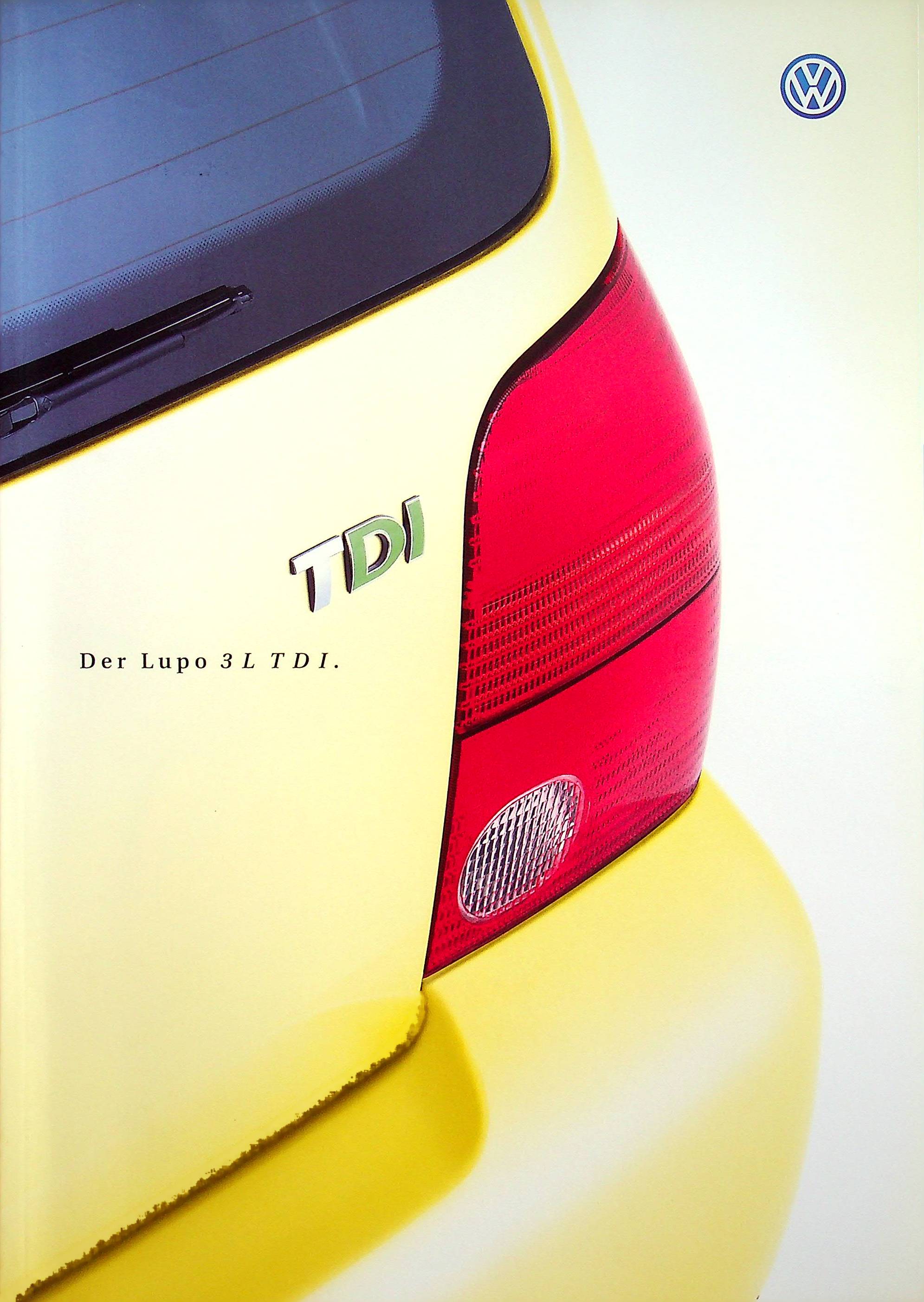 VW Lupo 3L TDI Prospekt 10/2000