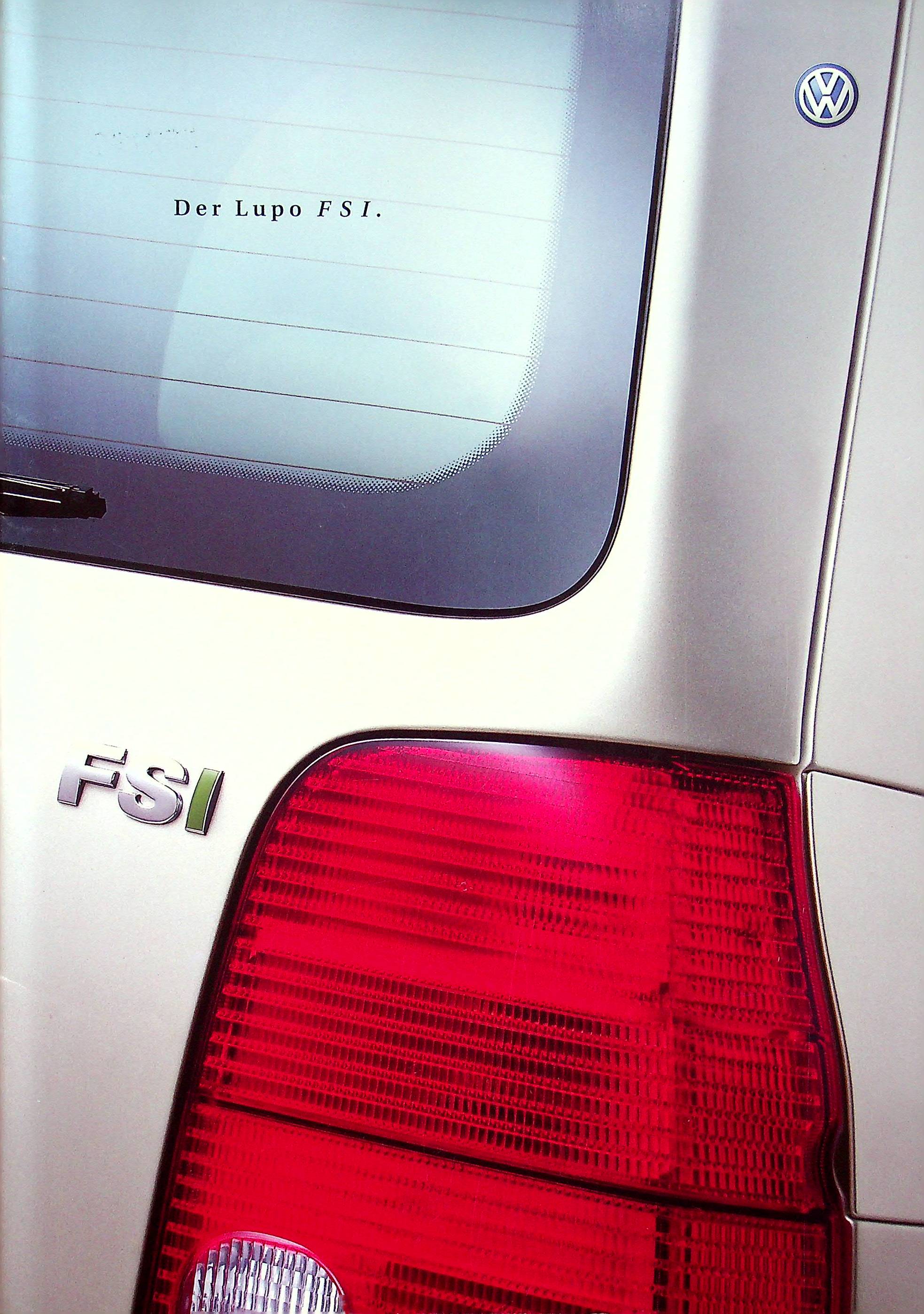 VW Lupo FSI Prospekt 04/2001