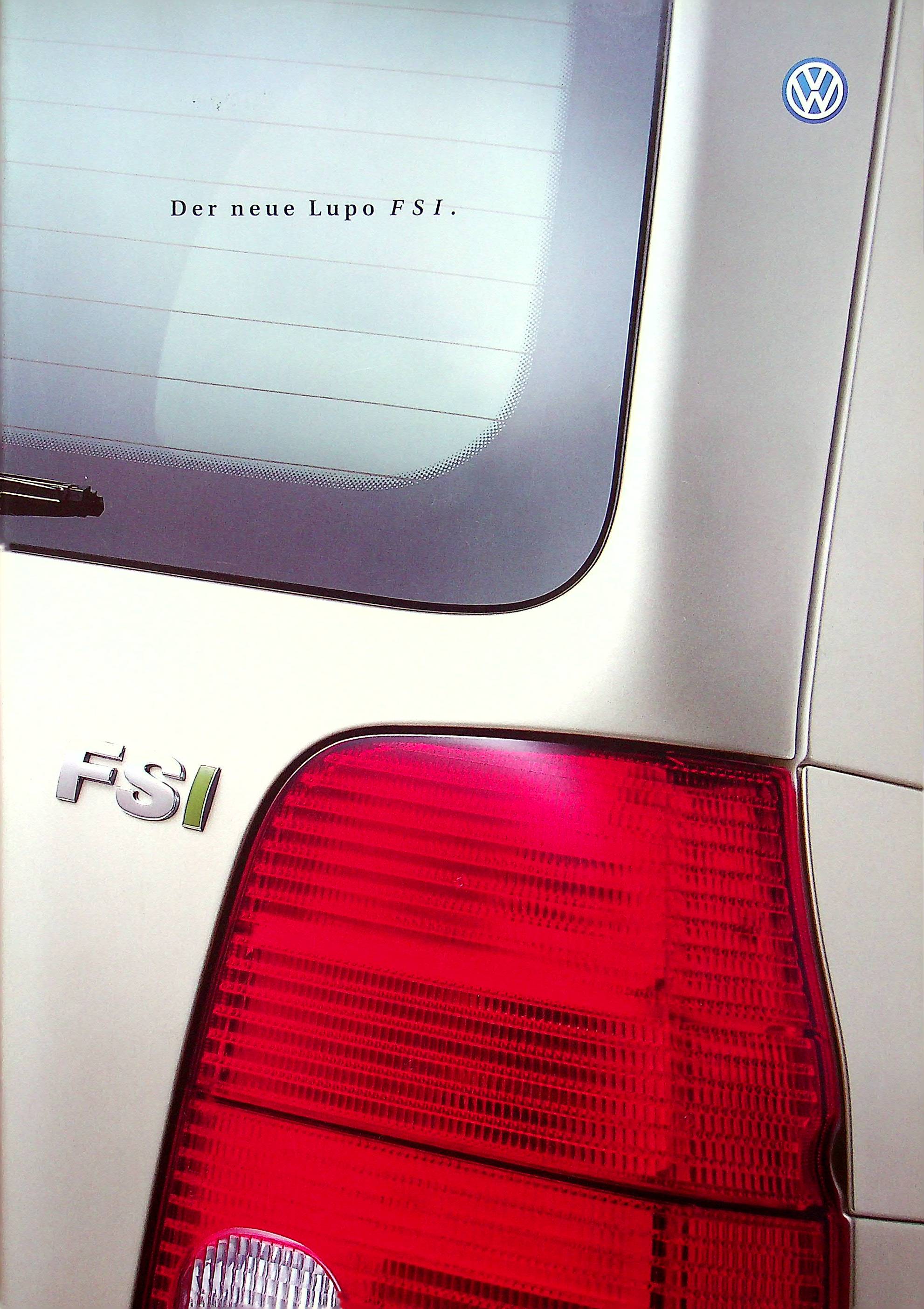VW Lupo FSI Prospekt 10/2000