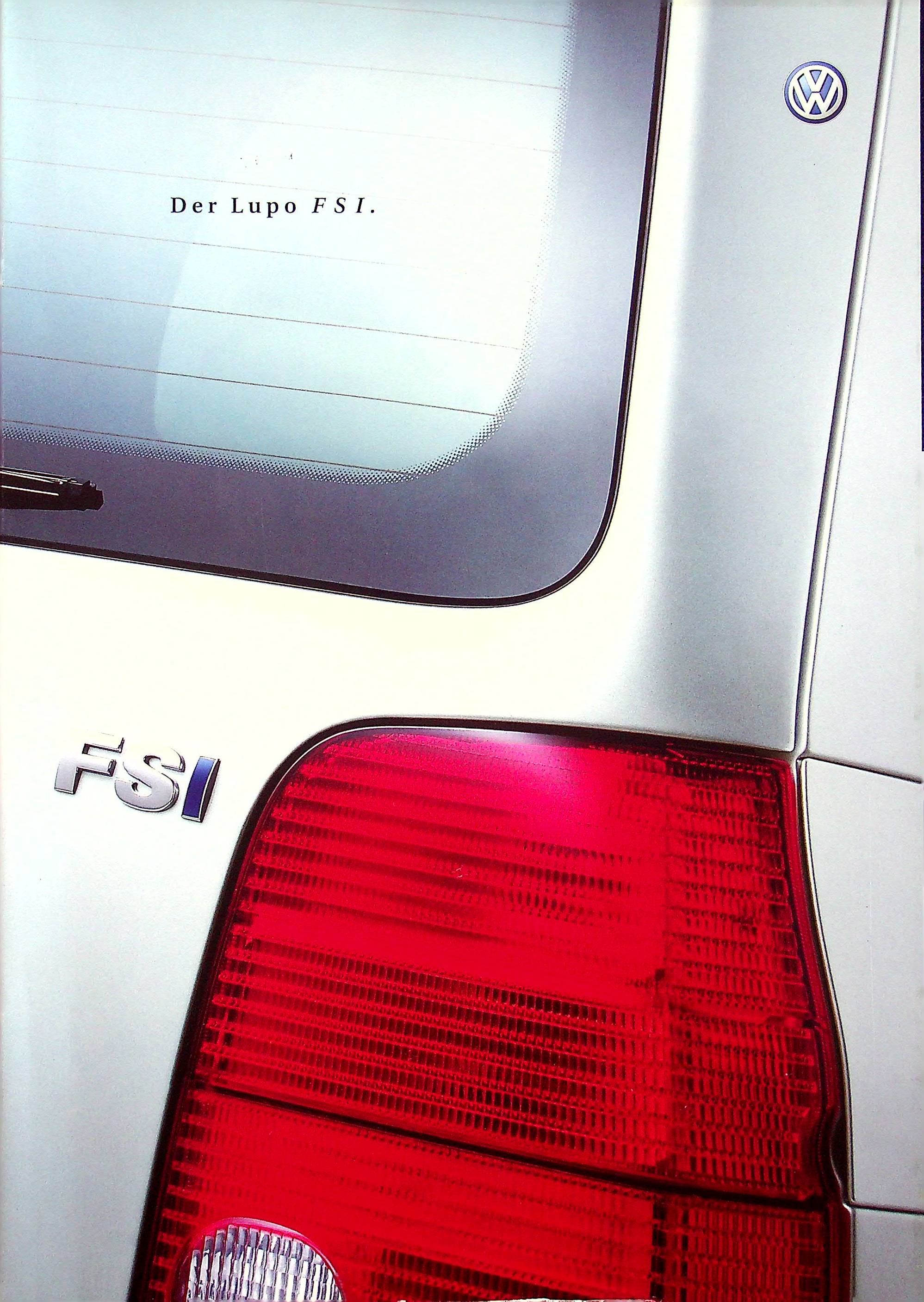 VW Lupo FSI Prospekt 04/2002