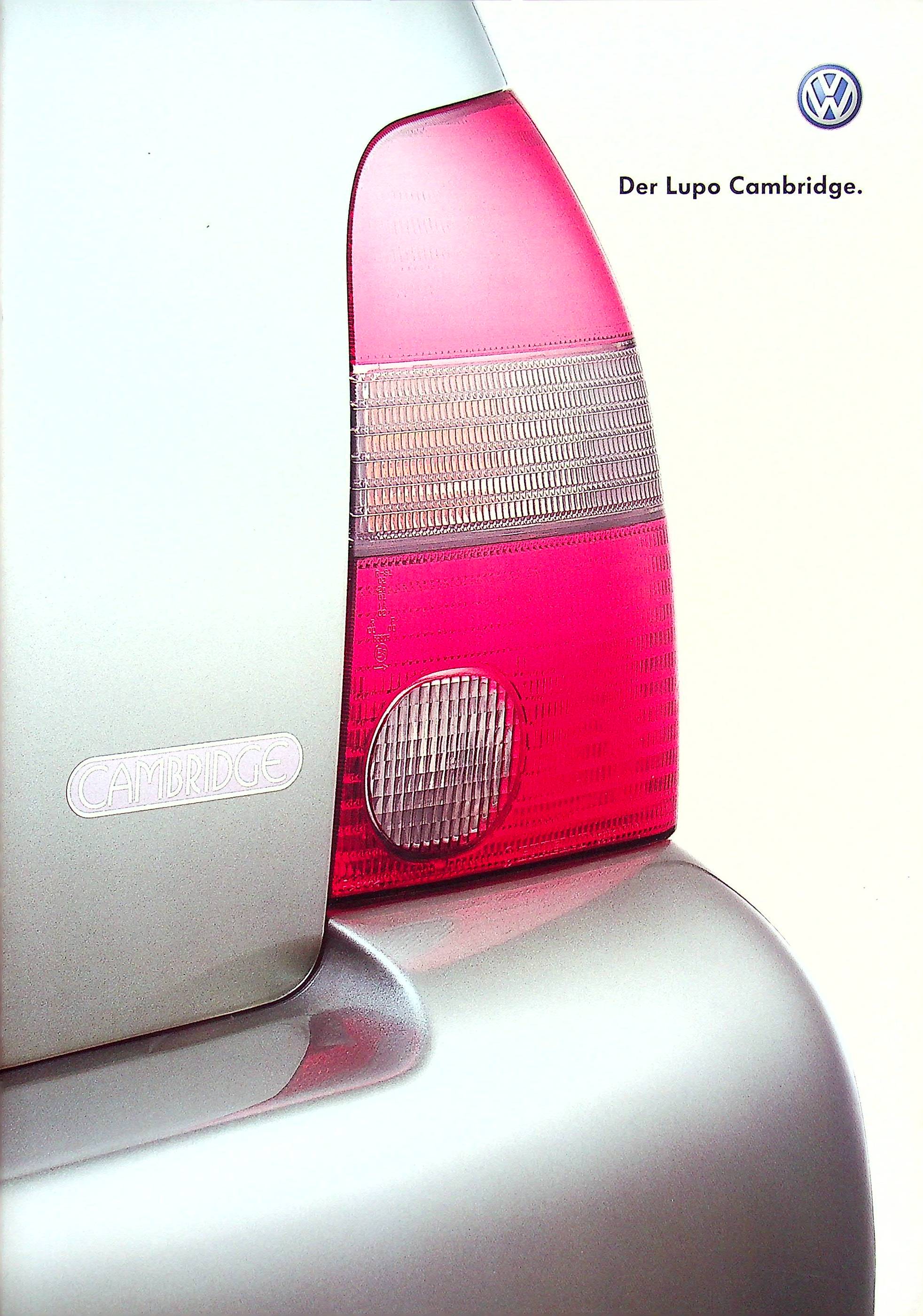 VW Lupo - Cambridge - Prospekt 05/2002