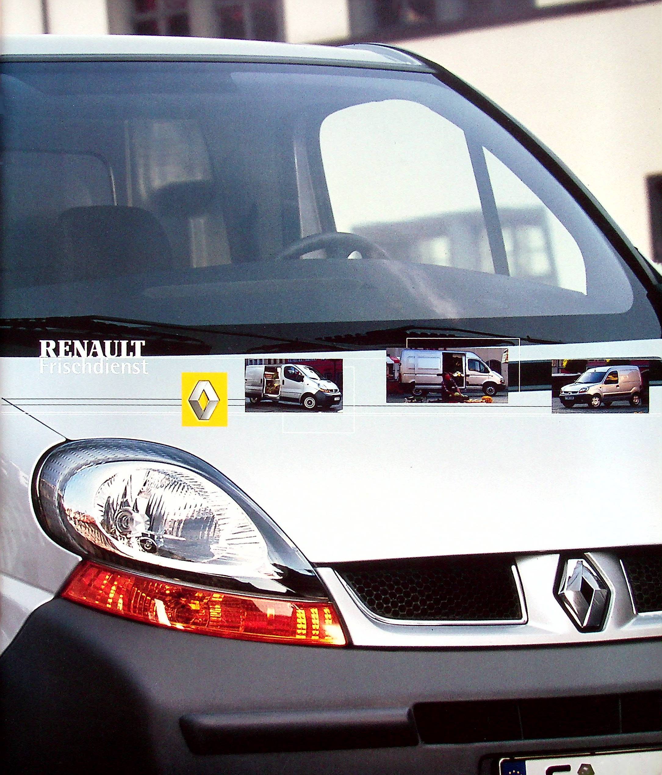 Renault Master Kangoo Trafic - Frischedienst - Prospekt 08/2003