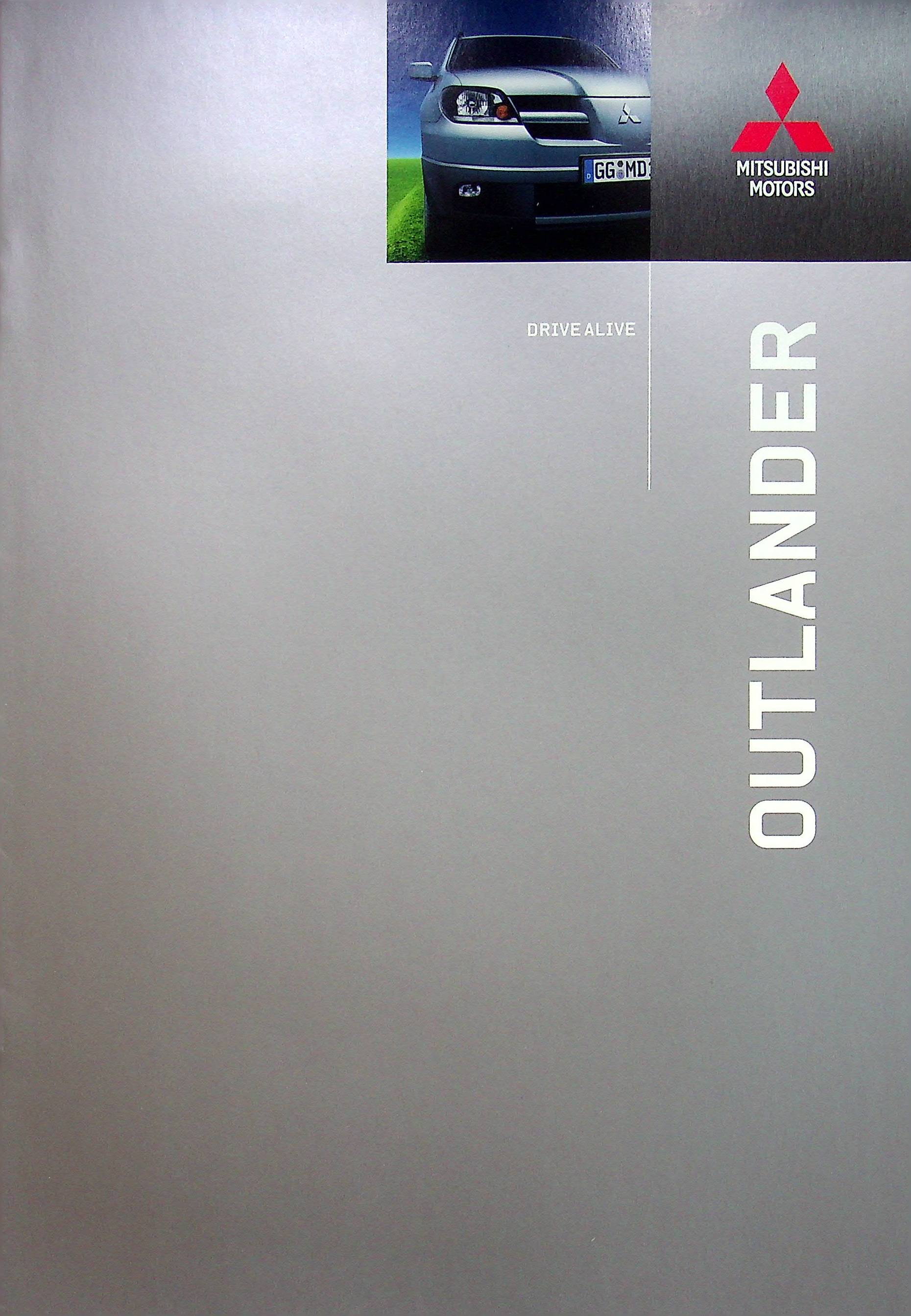 Mitsubishi Outlander - tech. Daten & Ausstattungen - Prospekt 04/2004