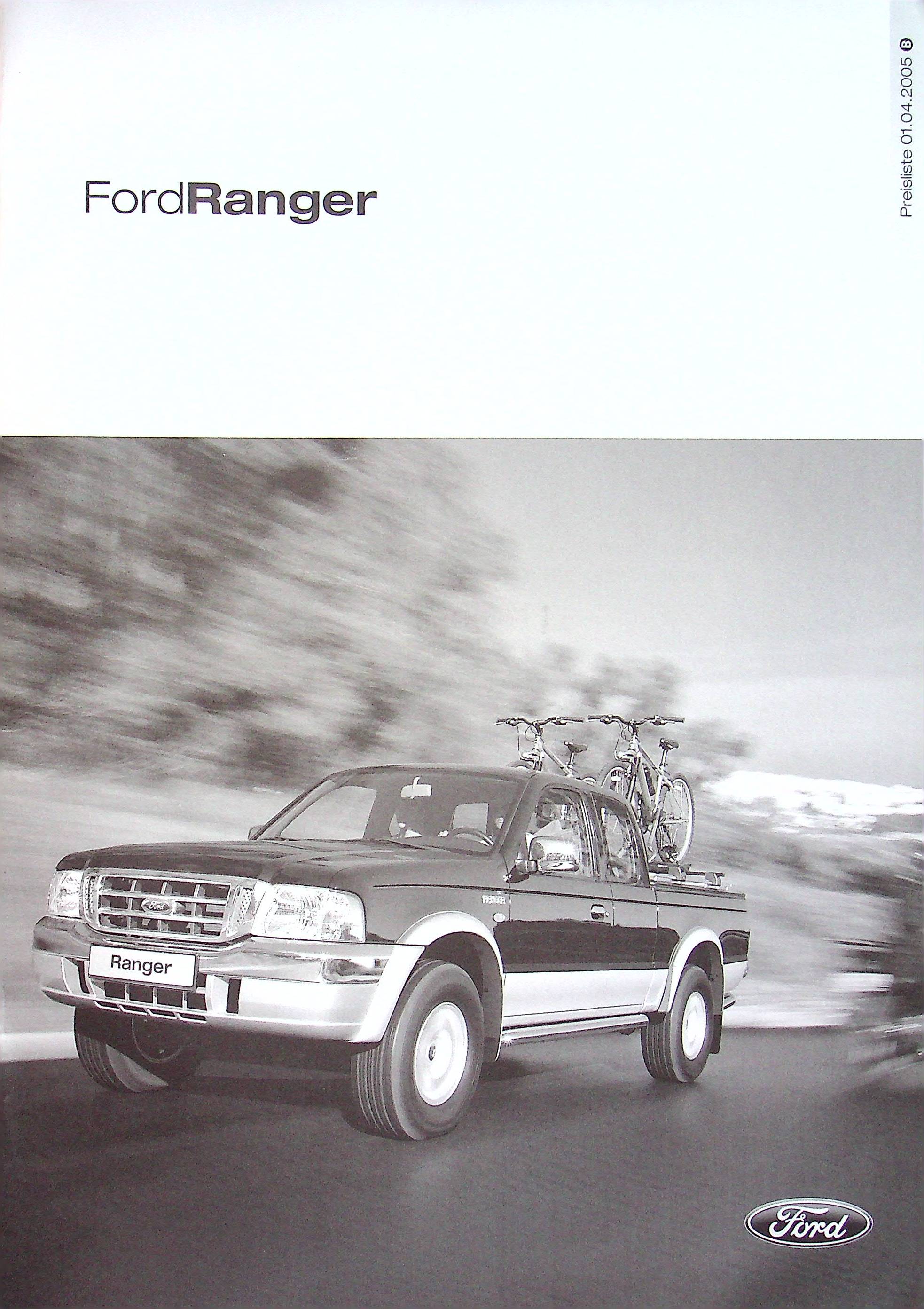 Ford Ranger - Preisliste & Extras - Prospekt 04/2005